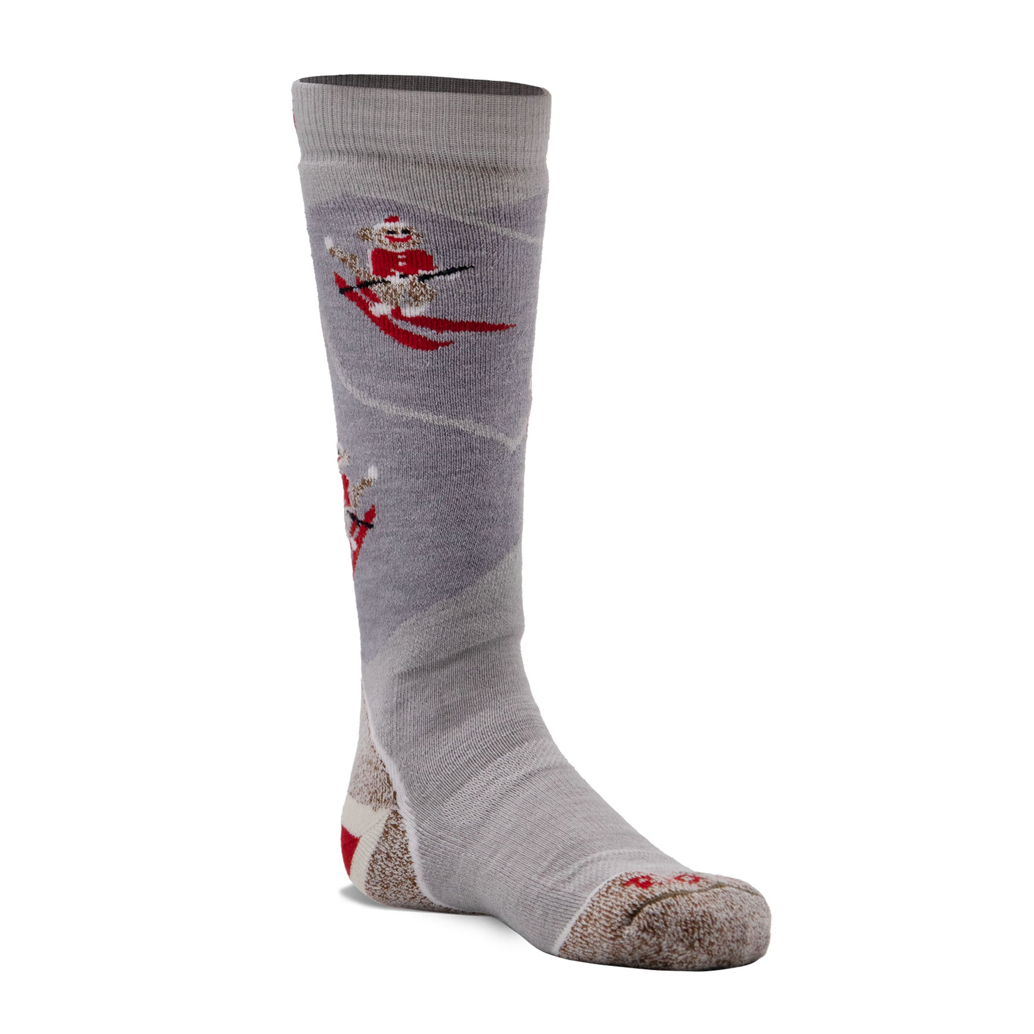 Kid's Monkey'n Around Medium Weight Over-the-Calf Ski and Snowboard Sock