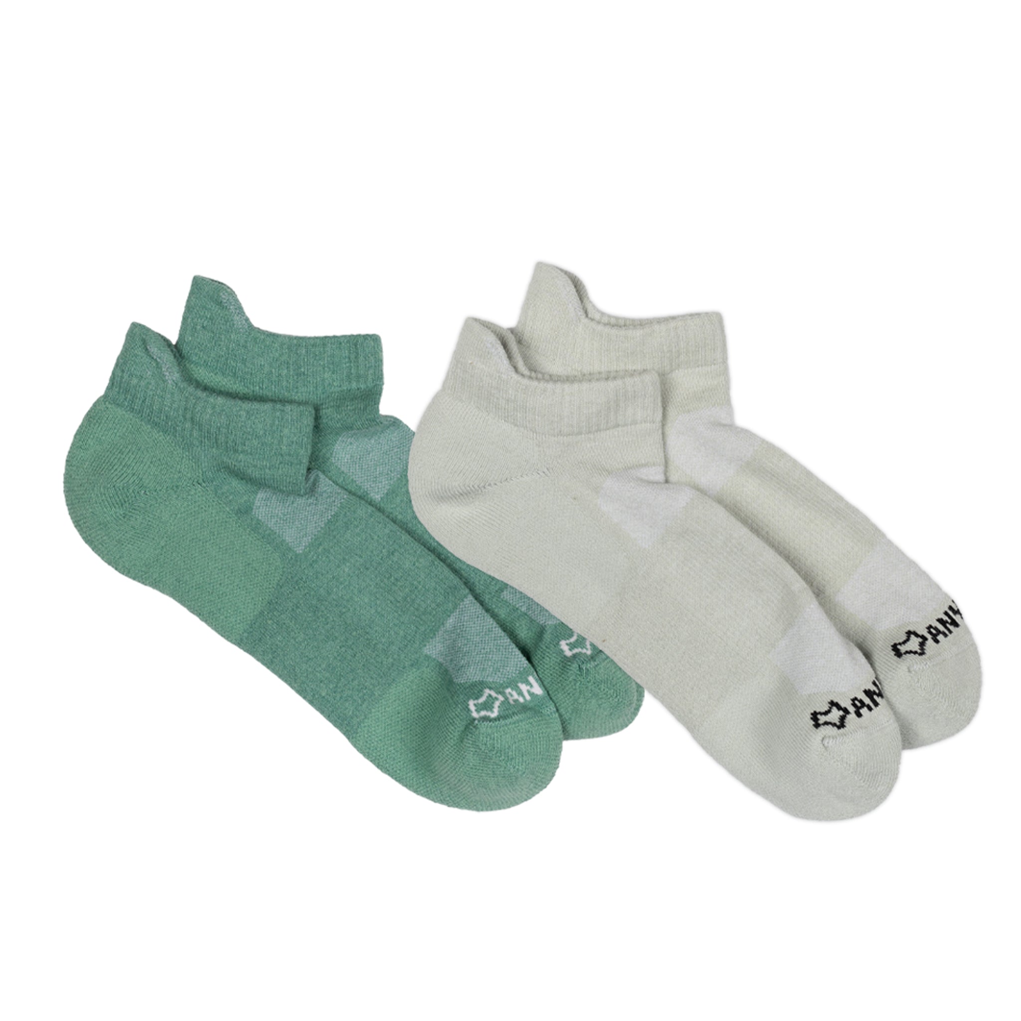 Anywear Essential Lightweight Ankle Sock - 2 Pack Fern/Moss L/XL - Fox River