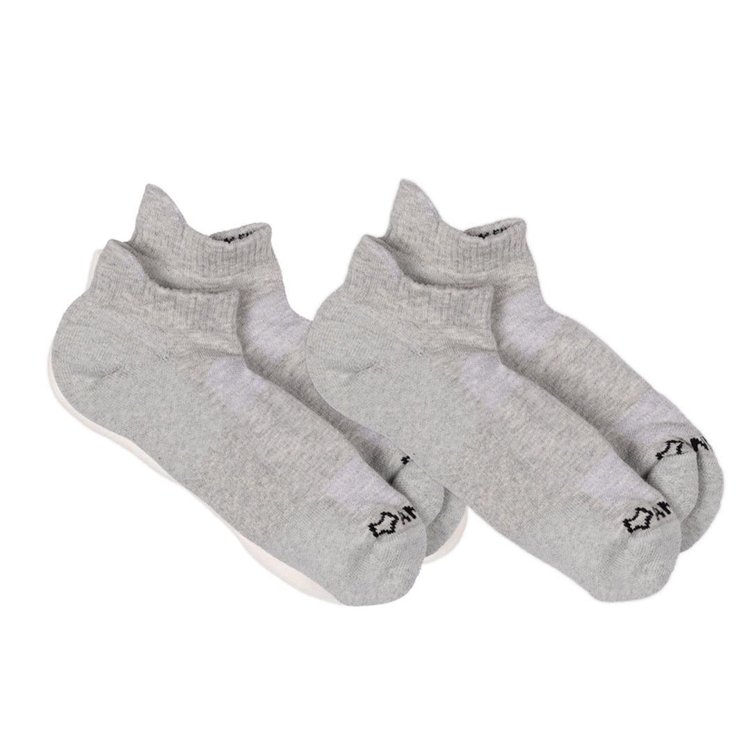 Anywear Essential Lightweight Ankle Sock - 2 Pack Silver/Silver L/XL - Fox River
