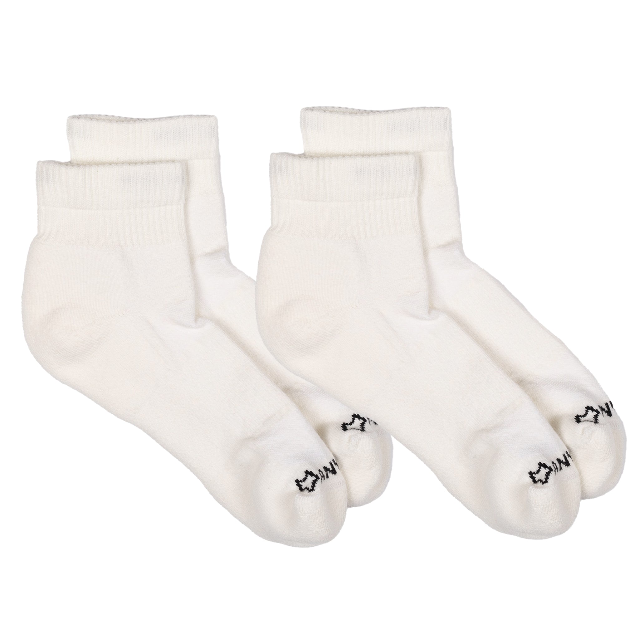 Anywear Essential Lightweight Quarter Crew Sock - 2 Pack Cloud/Cloud S/M - Fox River