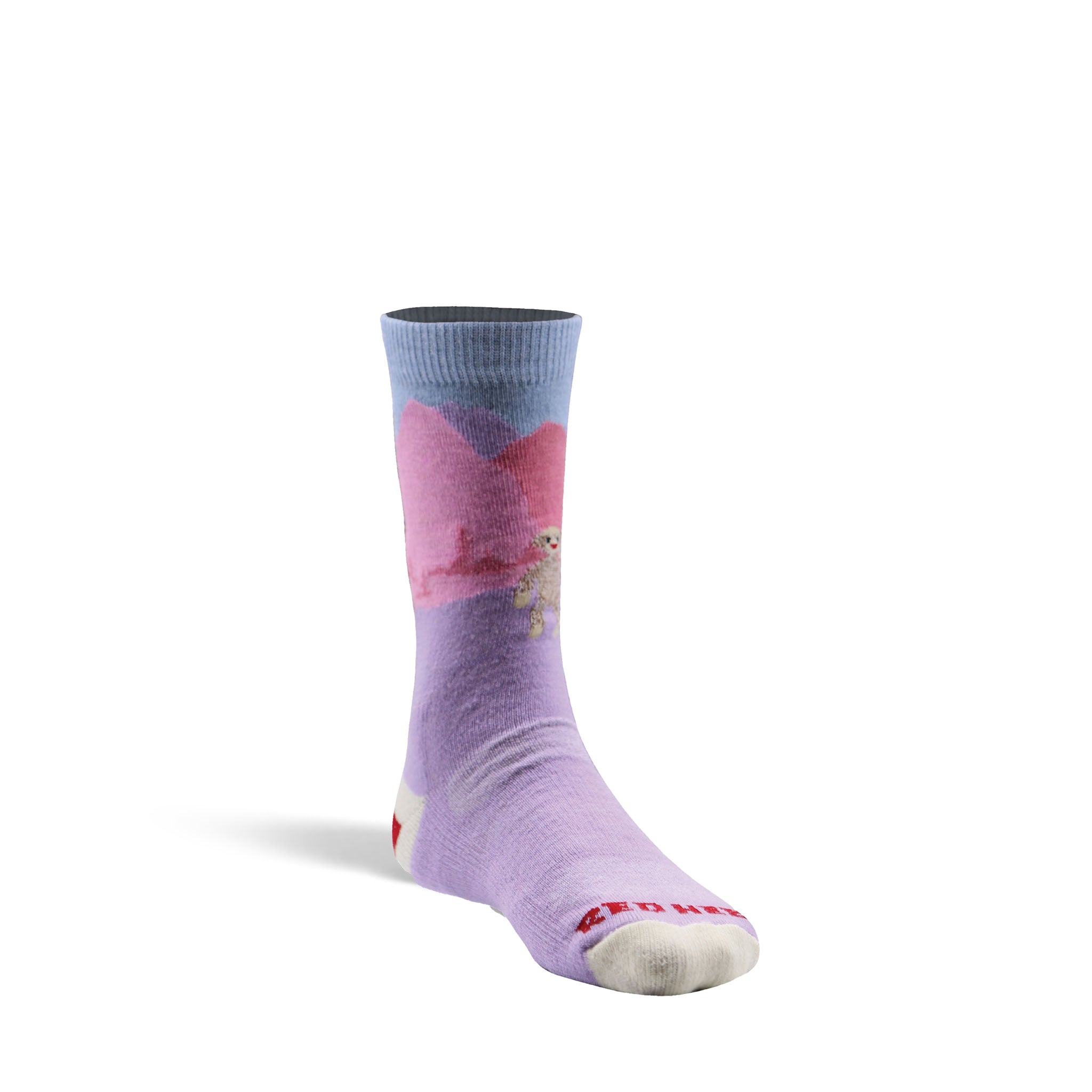Kid's Monkey Business Lightweight Crew Hiking Sock Lavender Kids' Small - Fox River