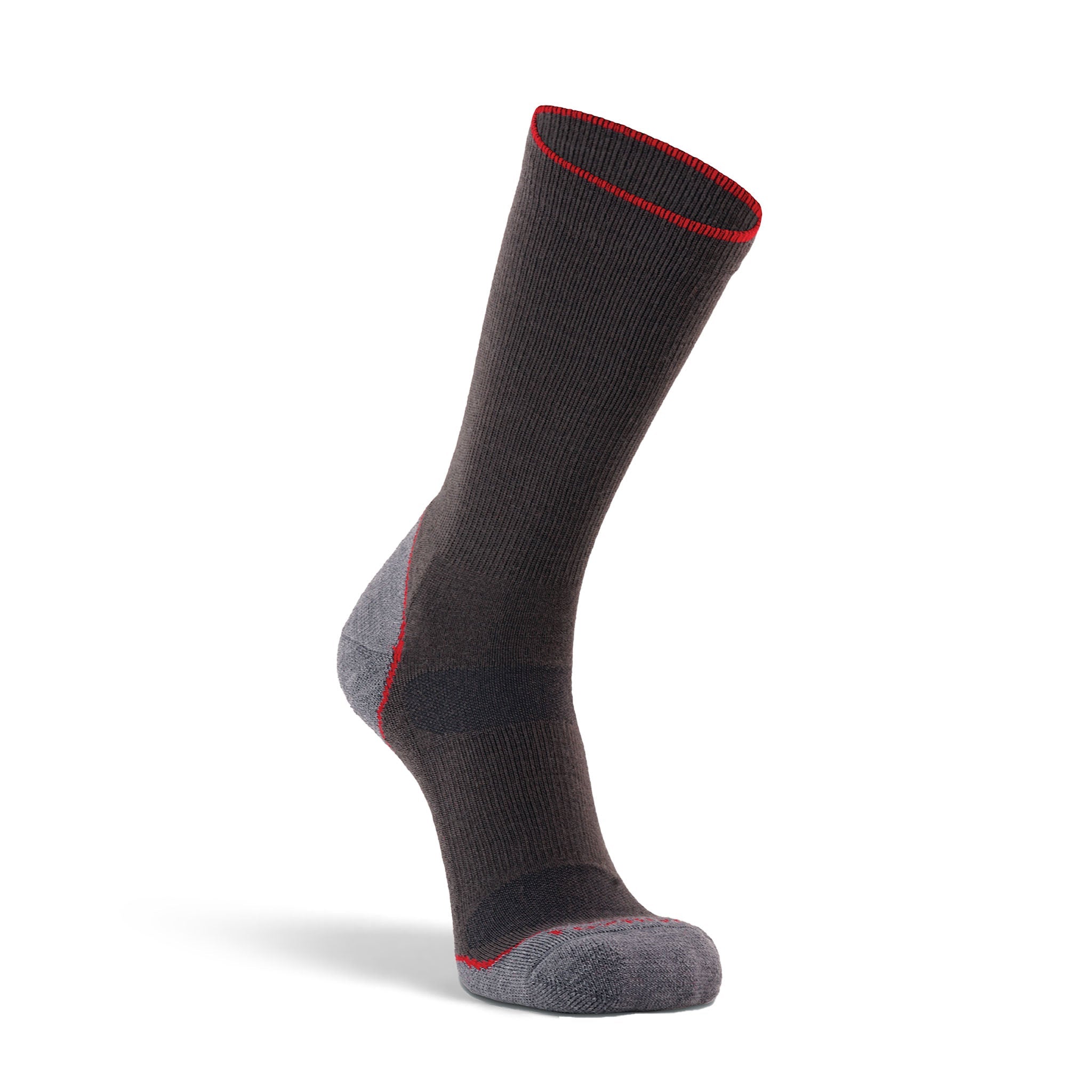 Men's Basecamp 2.0 Lightweight Crew Hiking Sock Charcoal Medium - Fox River