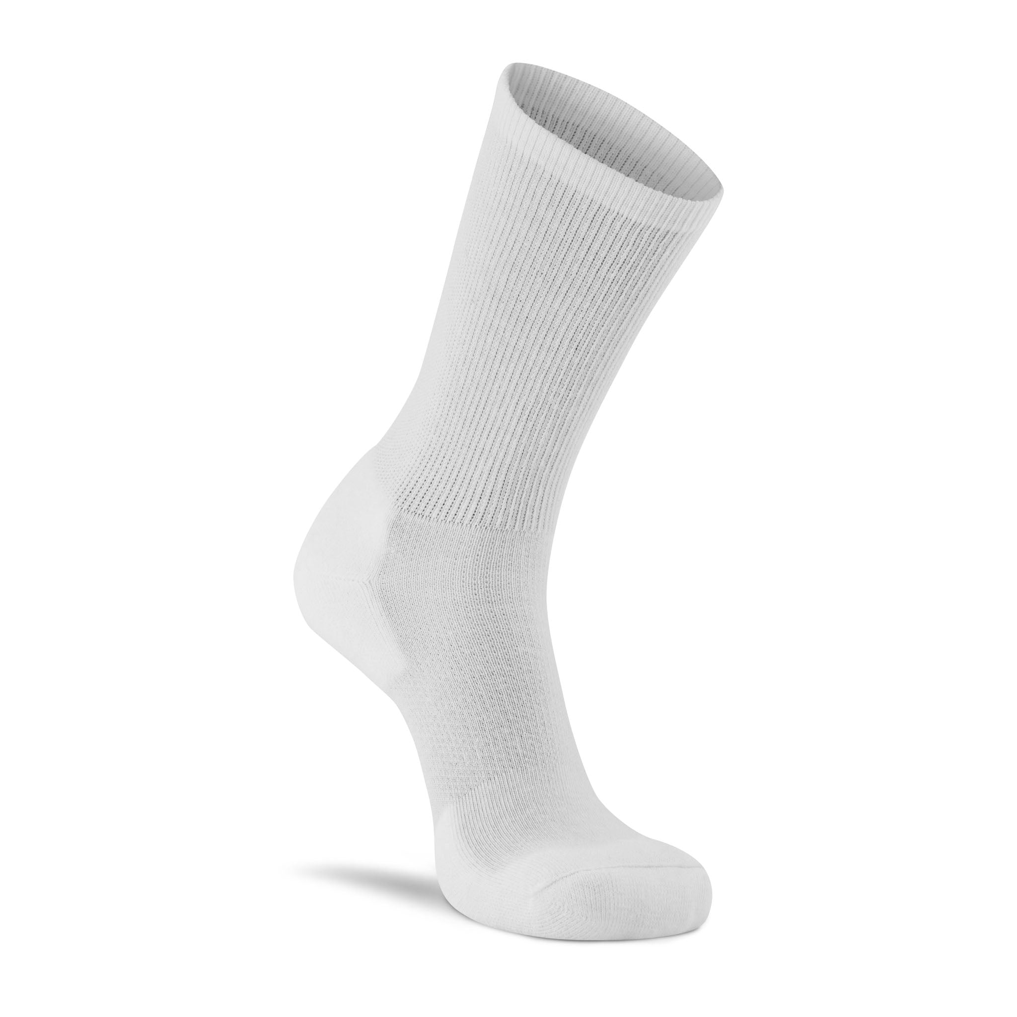 Men's Diabetic Lightweight Crew Sock - 2 Pack White Large - Fox River