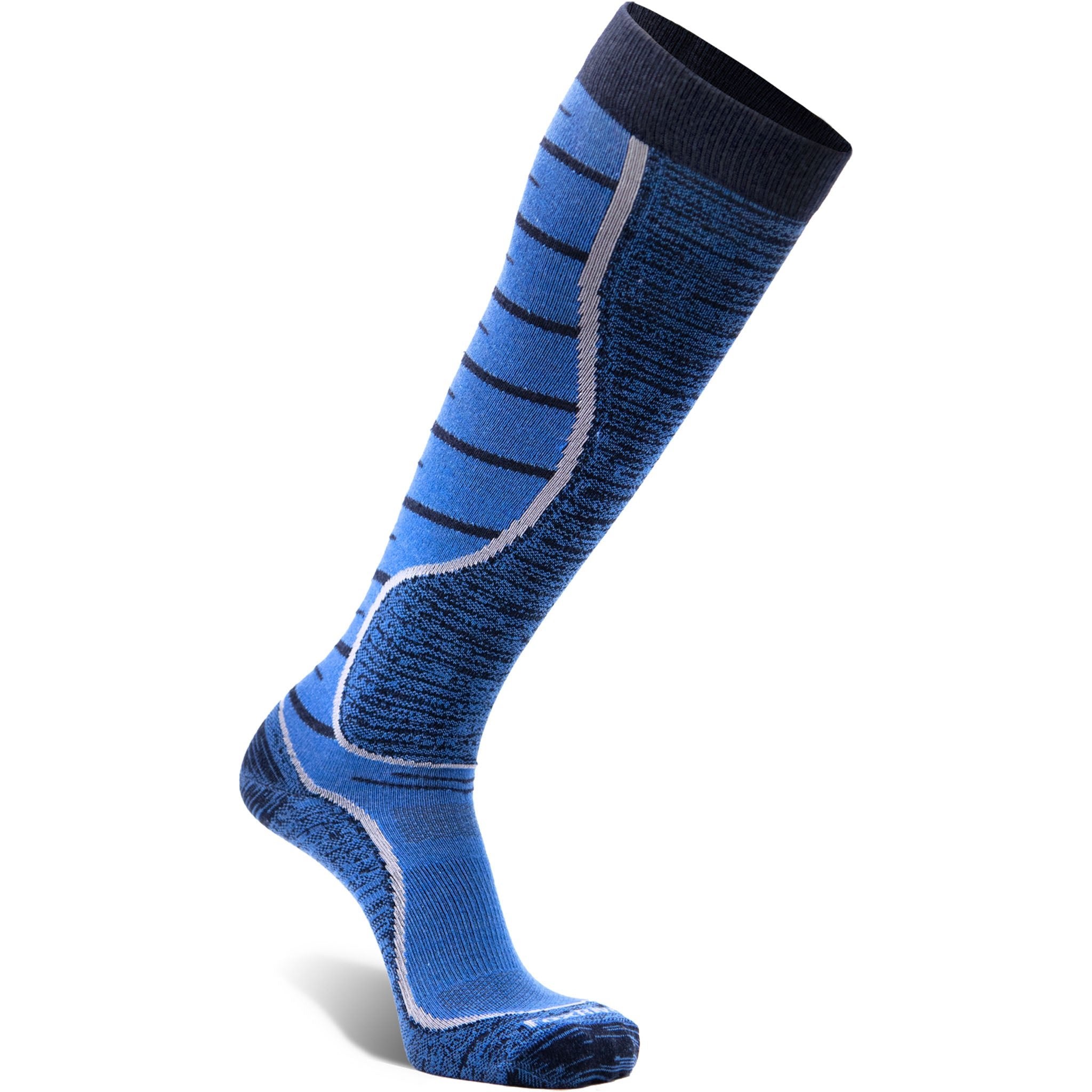 Men's Gnar Ultra-Lightweight Over-the-Calf Ski and Snowboard Sock Electric Blue Medium - Fox River