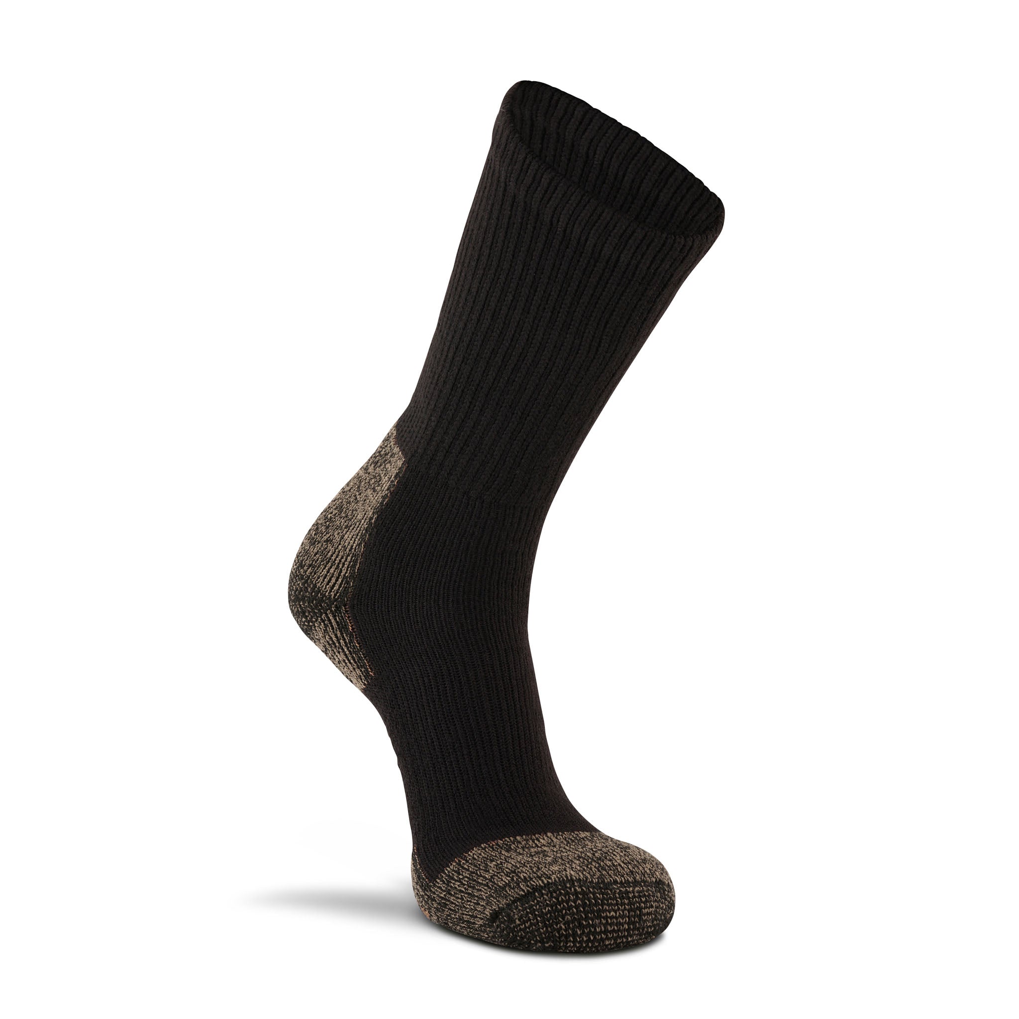 Men's Steel-Toe Heavyweight Crew Work Sock - 2 Pack Black Medium - Fox River