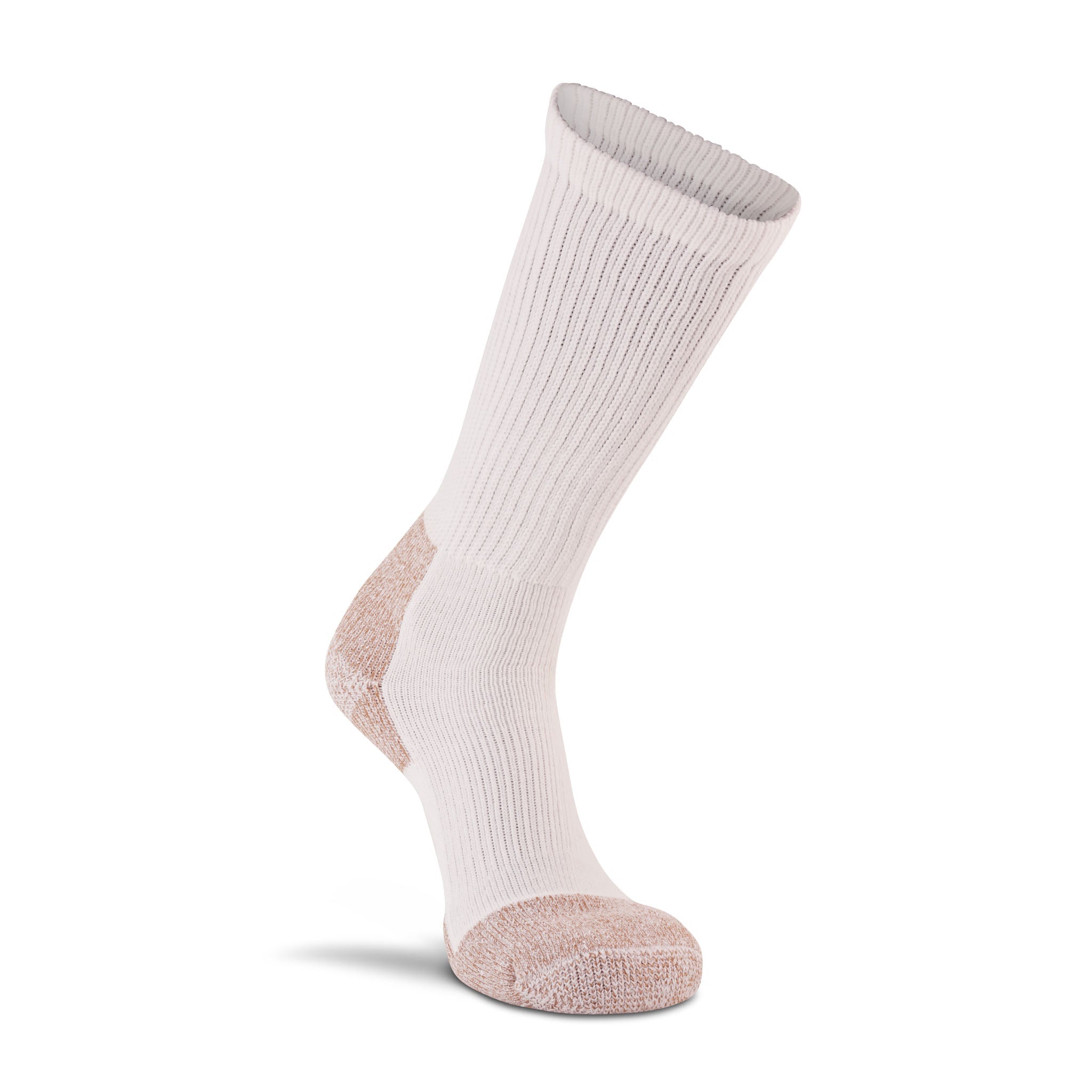 Men's Steel-Toe Heavyweight Mid-Calf Boot Work Sock - 2 Pack White Medium - Fox River