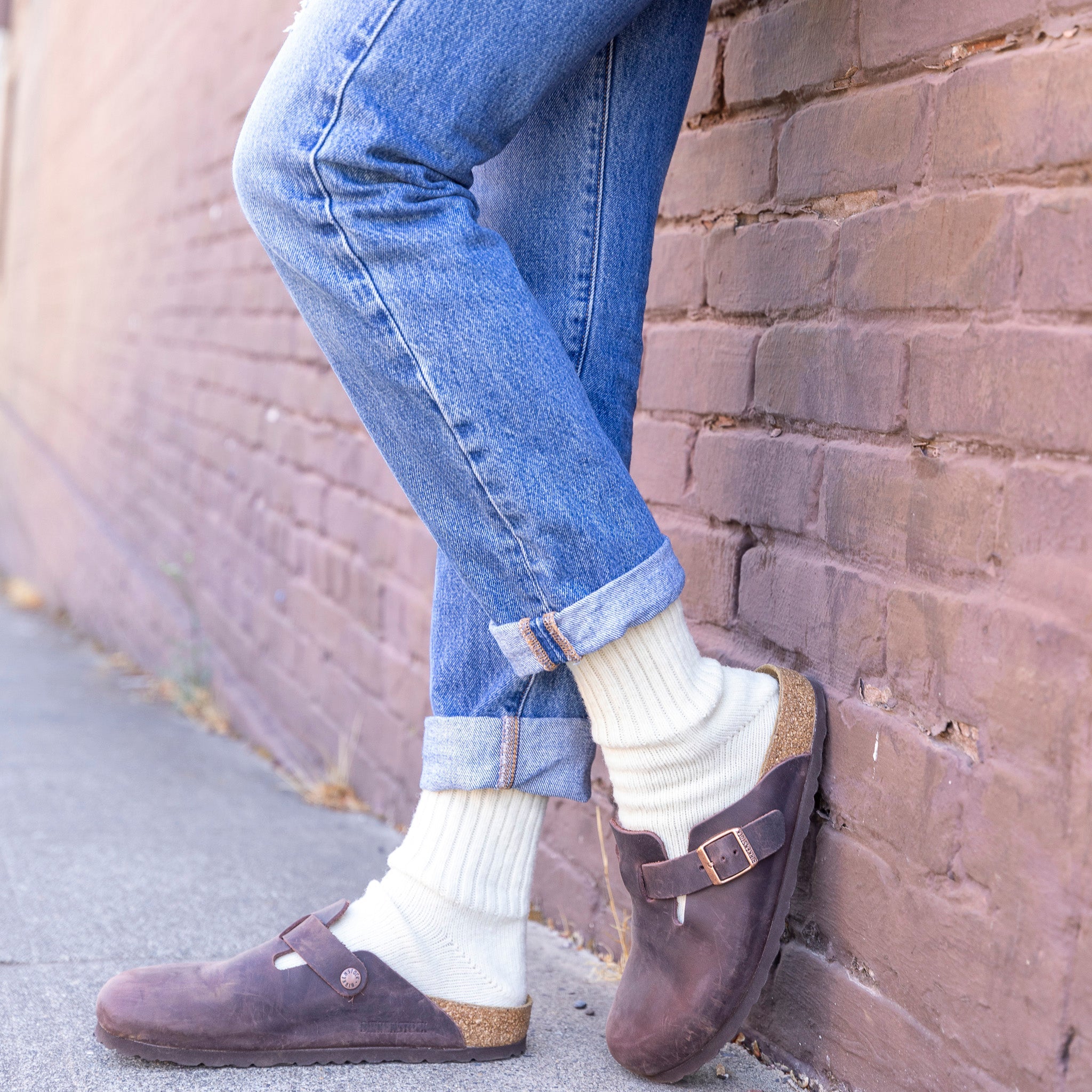 Classic Wool Medium Weight Crew Everyday Sock Natural Medium - Fox River