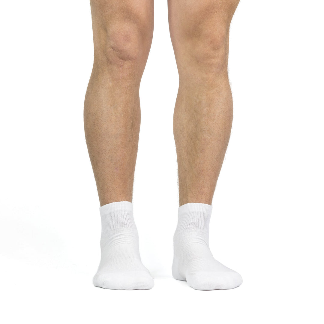 Diabetic Lightweight Quarter Crew - 2 Pack White Large - Fox River