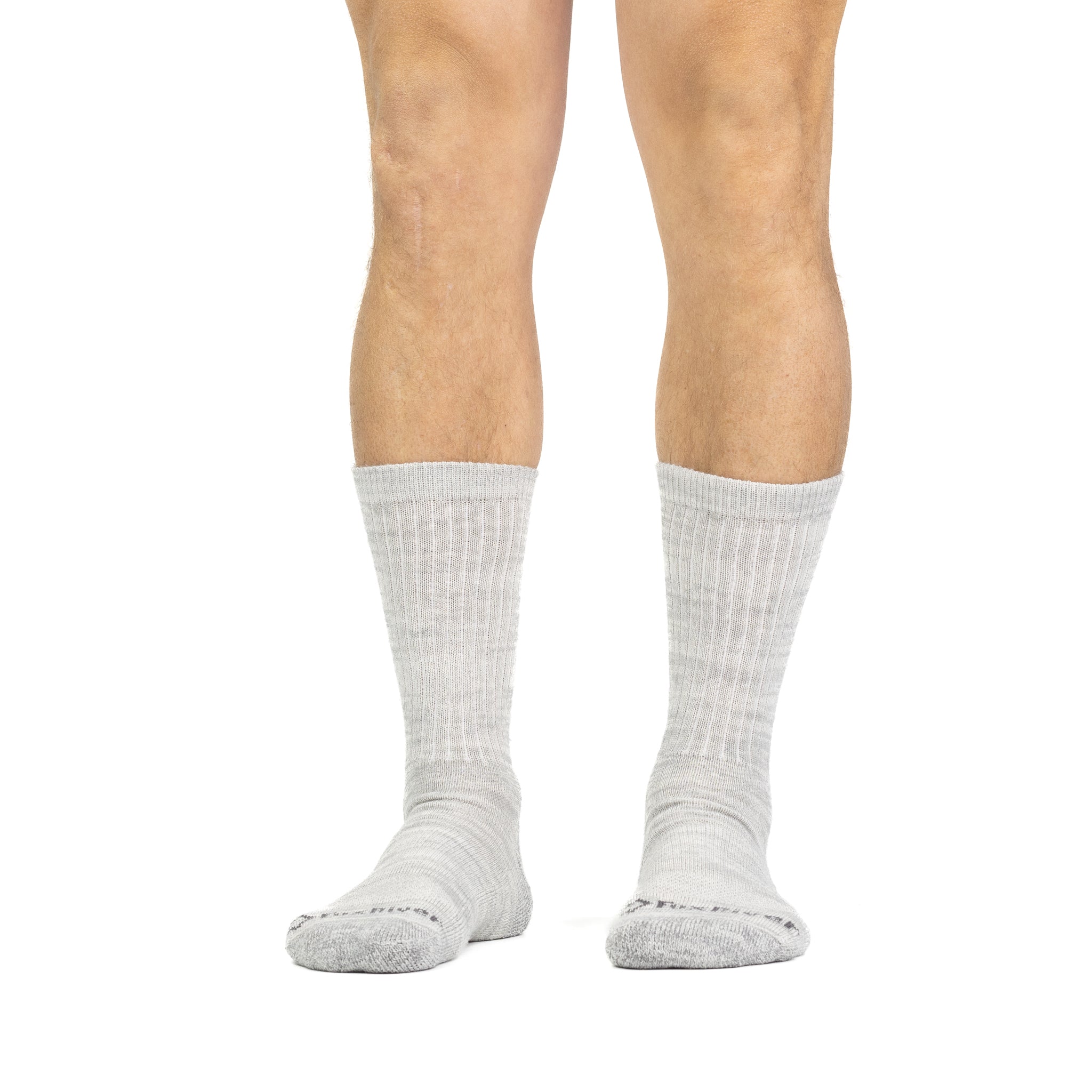 Hike Jasper Medium Weight Crew Light Grey Medium - Fox River