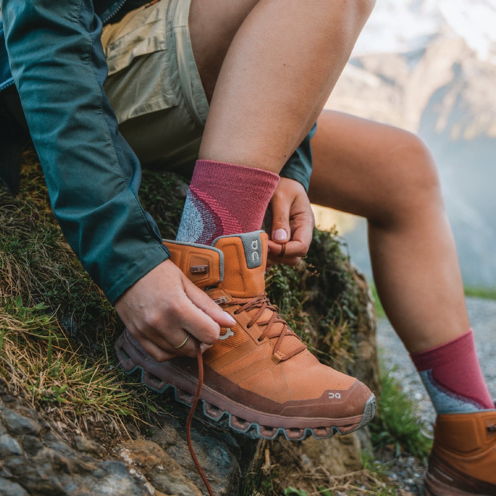 Hike Maple Lightweight Crew Lavender Medium - Fox River