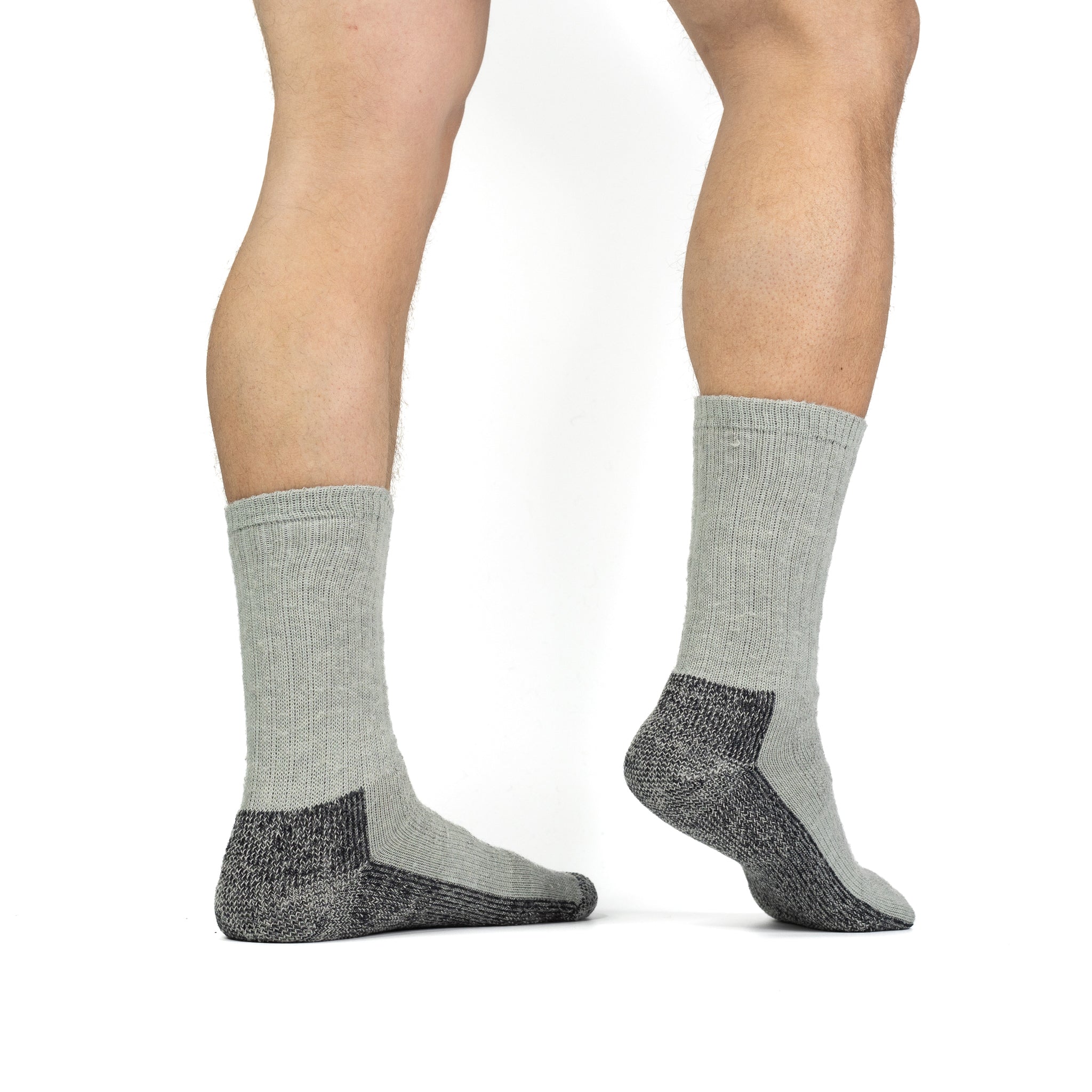 Hike Trailhead Heavyweight Crew Grey Heather Medium - Fox River