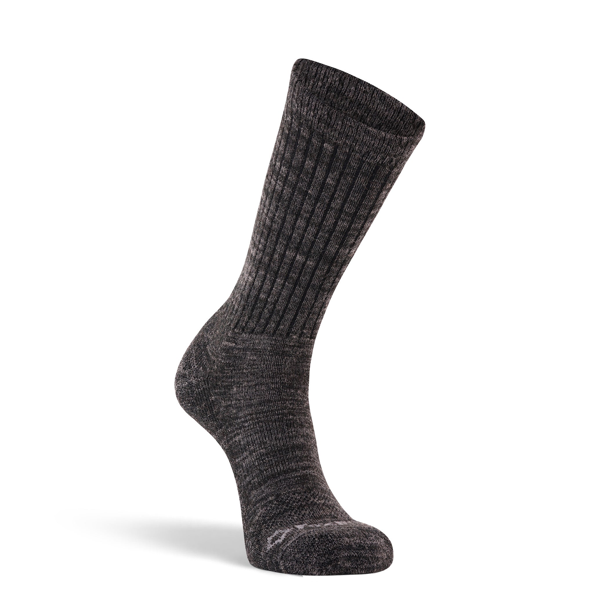 Jasper Medium Weight Crew Hiking Sock Black Small - Fox River