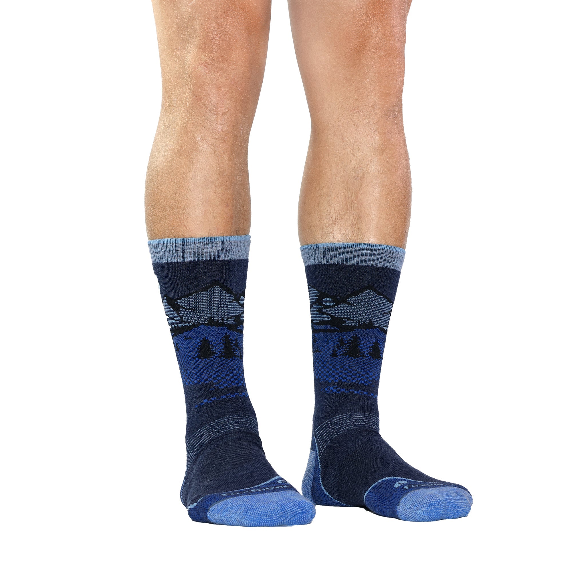 Men's Matterhorn Lightweight Crew Hiking Sock Black Medium - Fox River
