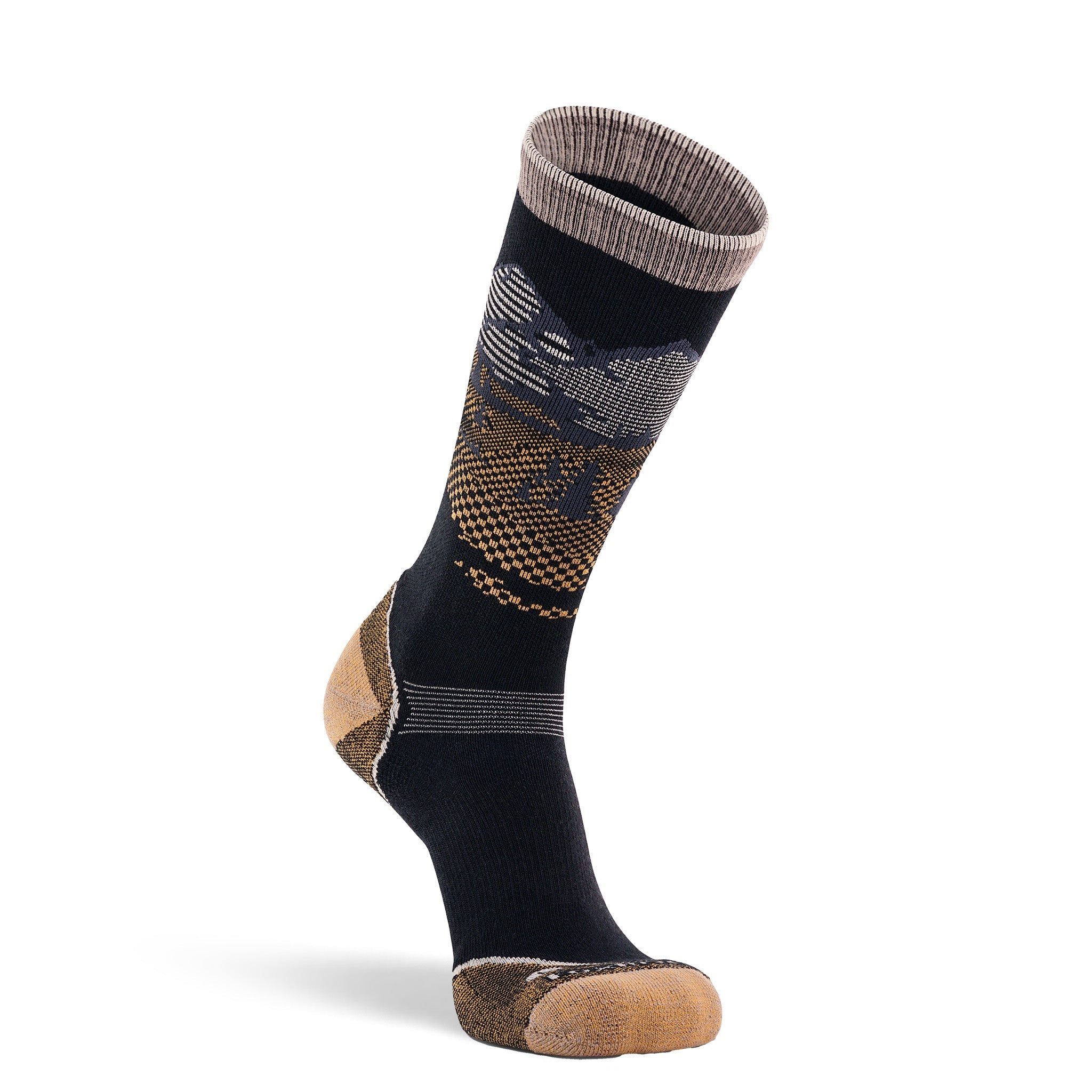 Men's Matterhorn Lightweight Crew Hiking Sock Black Medium - Fox River