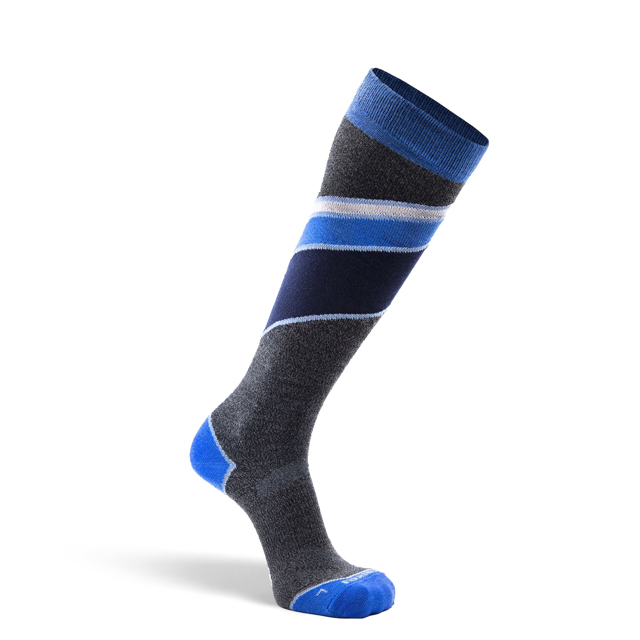 Men's Peakheat Bomber Ultra-Lightweight Over-the-Calf Ski and Snowboard Sock Electric Blue Medium - Fox River