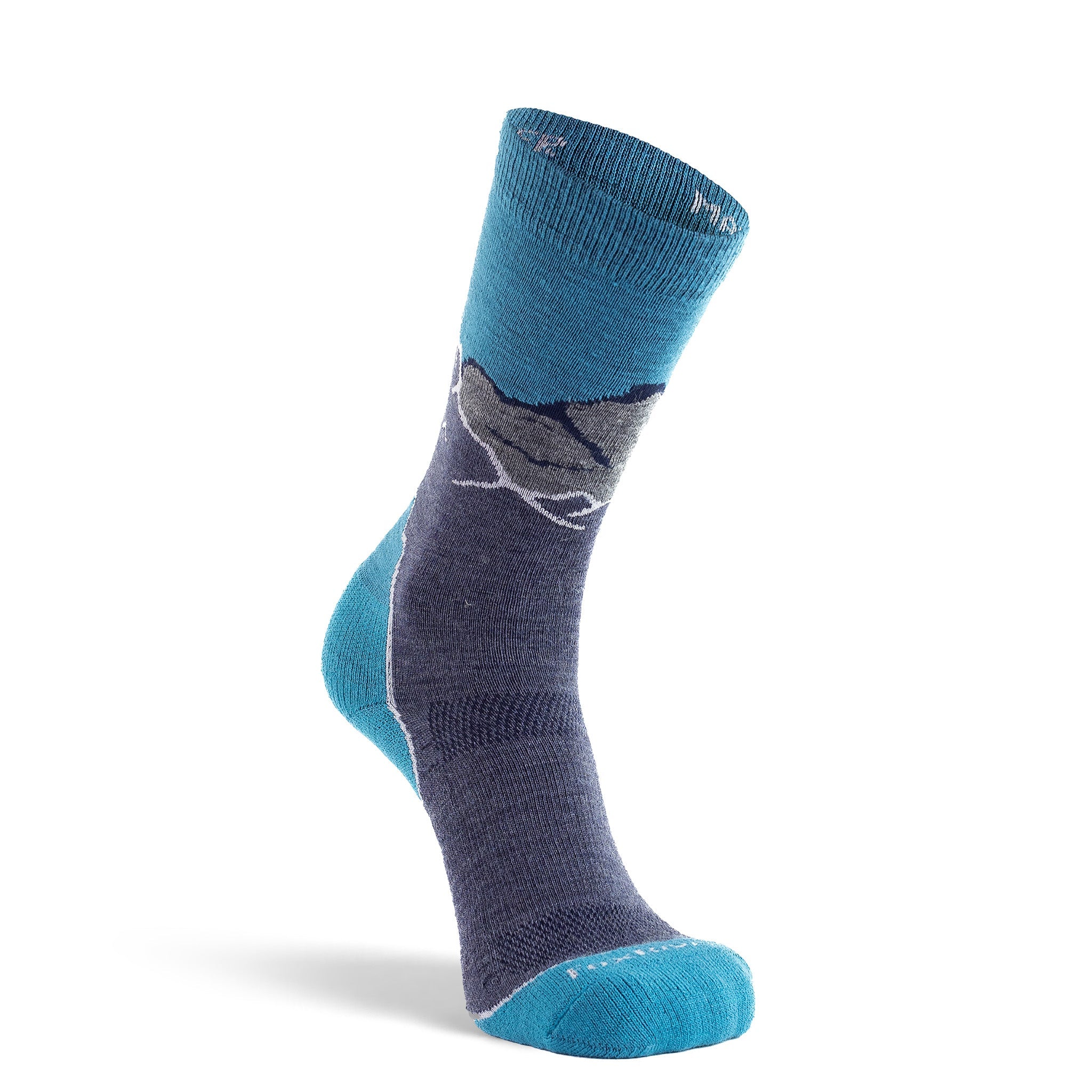 Men's Sumter Lightweight Crew Hiking Sock Navy Medium - Fox River