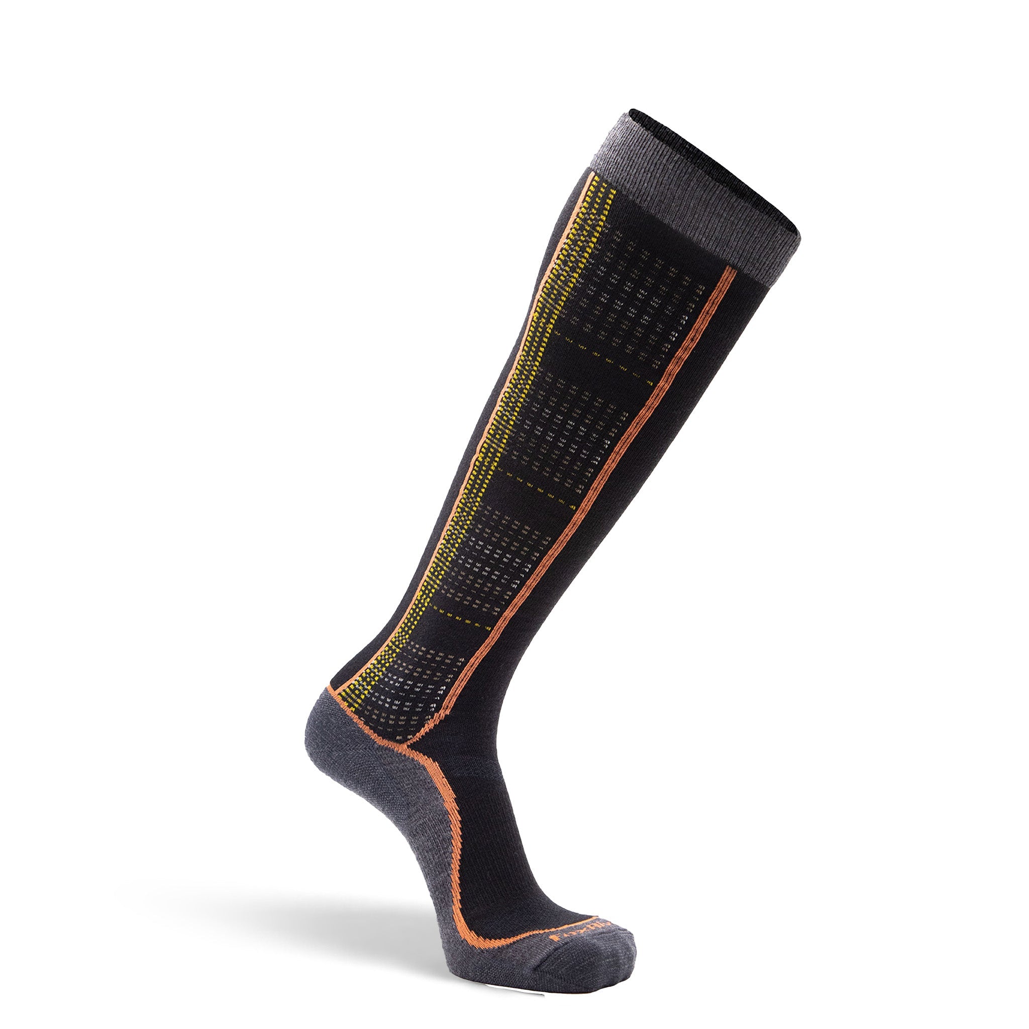 Men's Table Top Ultra-Lightweight Over-the-Calf Ski and Snowboard Sock Black Medium - Fox River