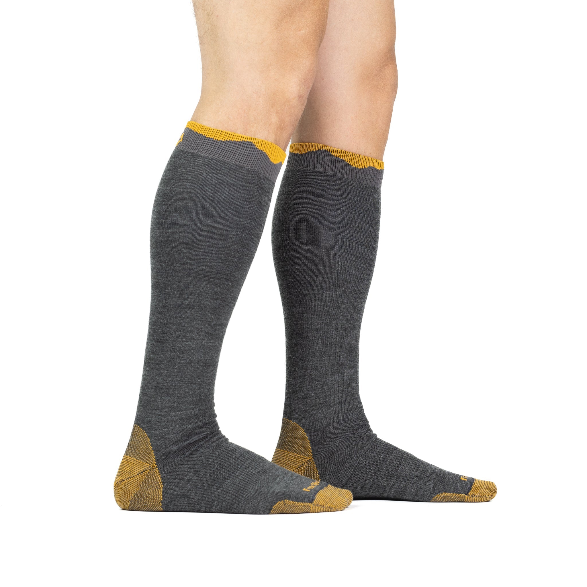 Ski/Snow Courchevel Ultra-Lightweight Over-the-Calf Granite Medium - Fox River