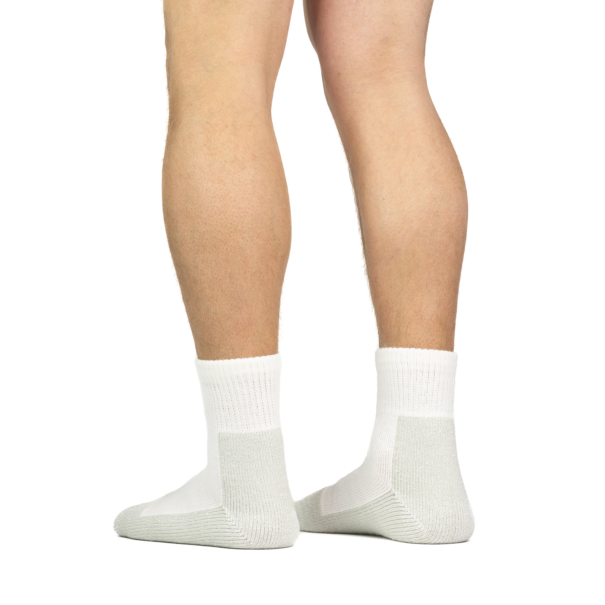 Wick Dry Athletic Heavyweight Quarter Crew - 2 Pack White Medium - Fox River