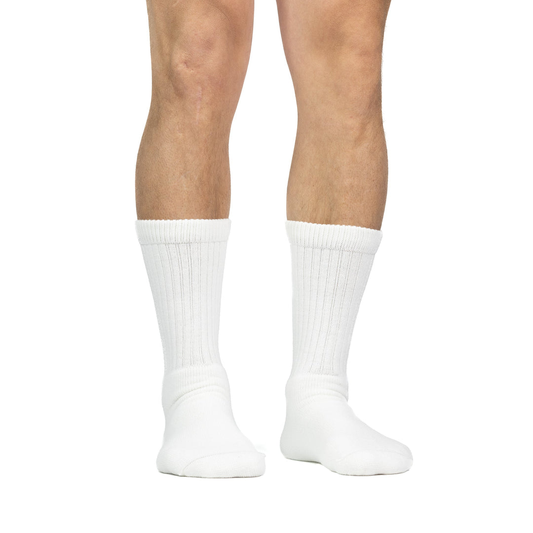 Wick Dry Classic Medium Weight Crew White Medium - Fox River