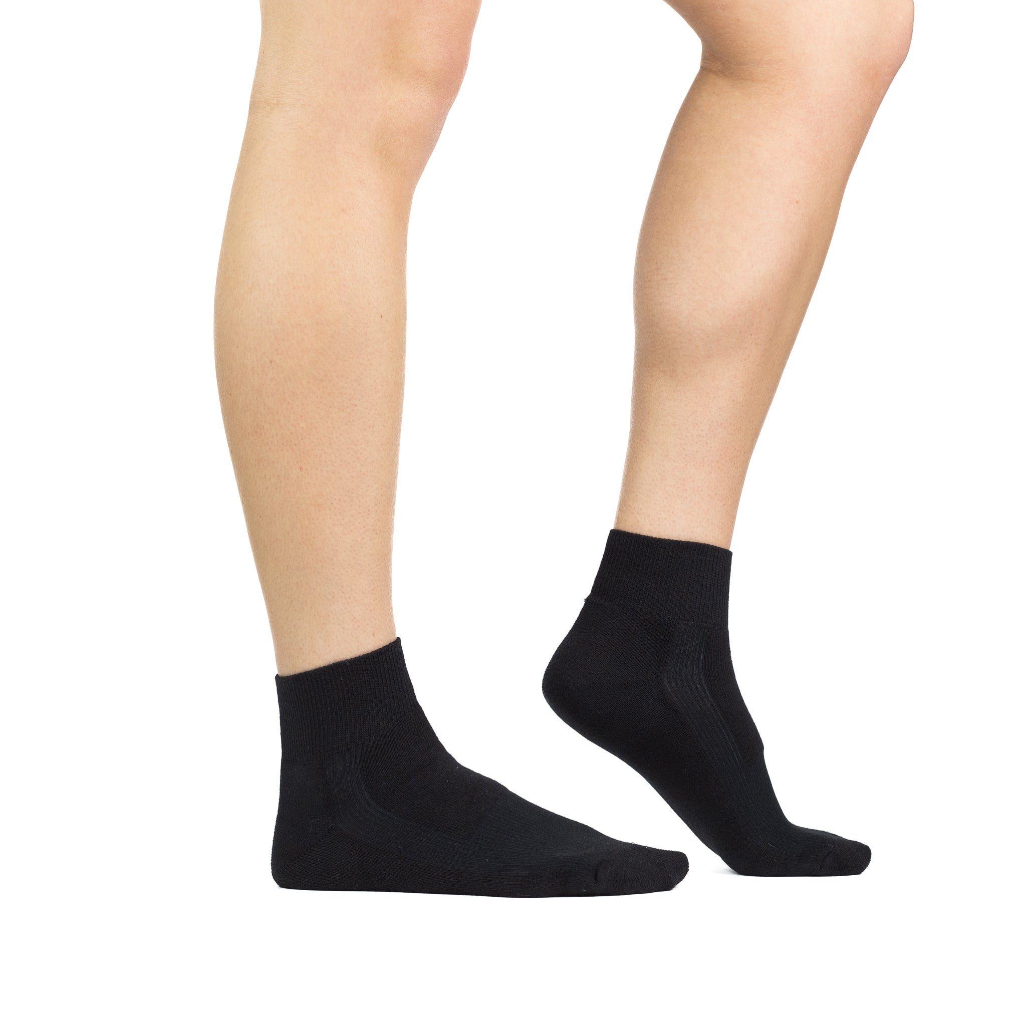 Wick Dry Walker Lightweight Quarter Crew White Medium - Fox River