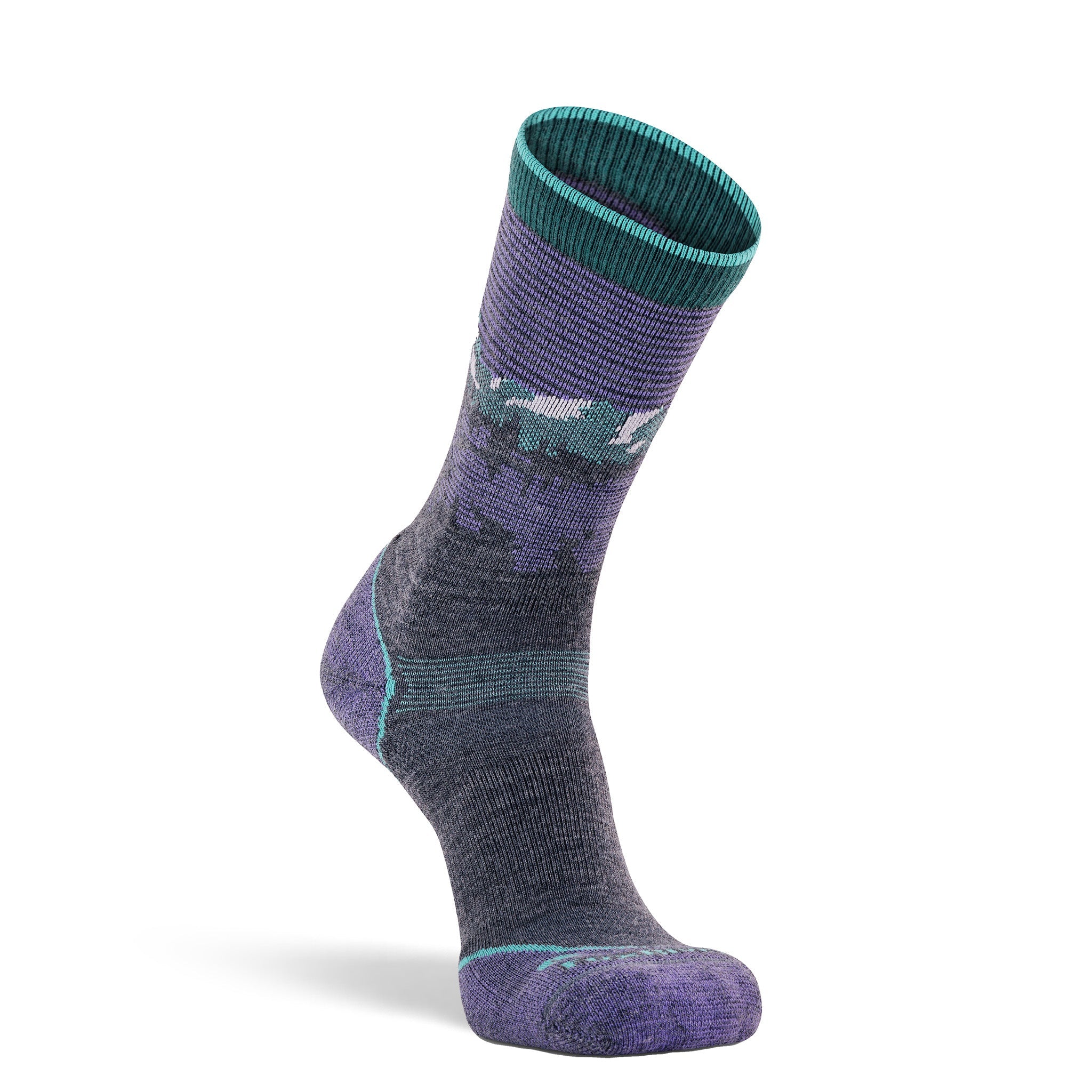 Women's Krakatoa Lightweight Crew Hiking Sock Grey Medium - Fox River