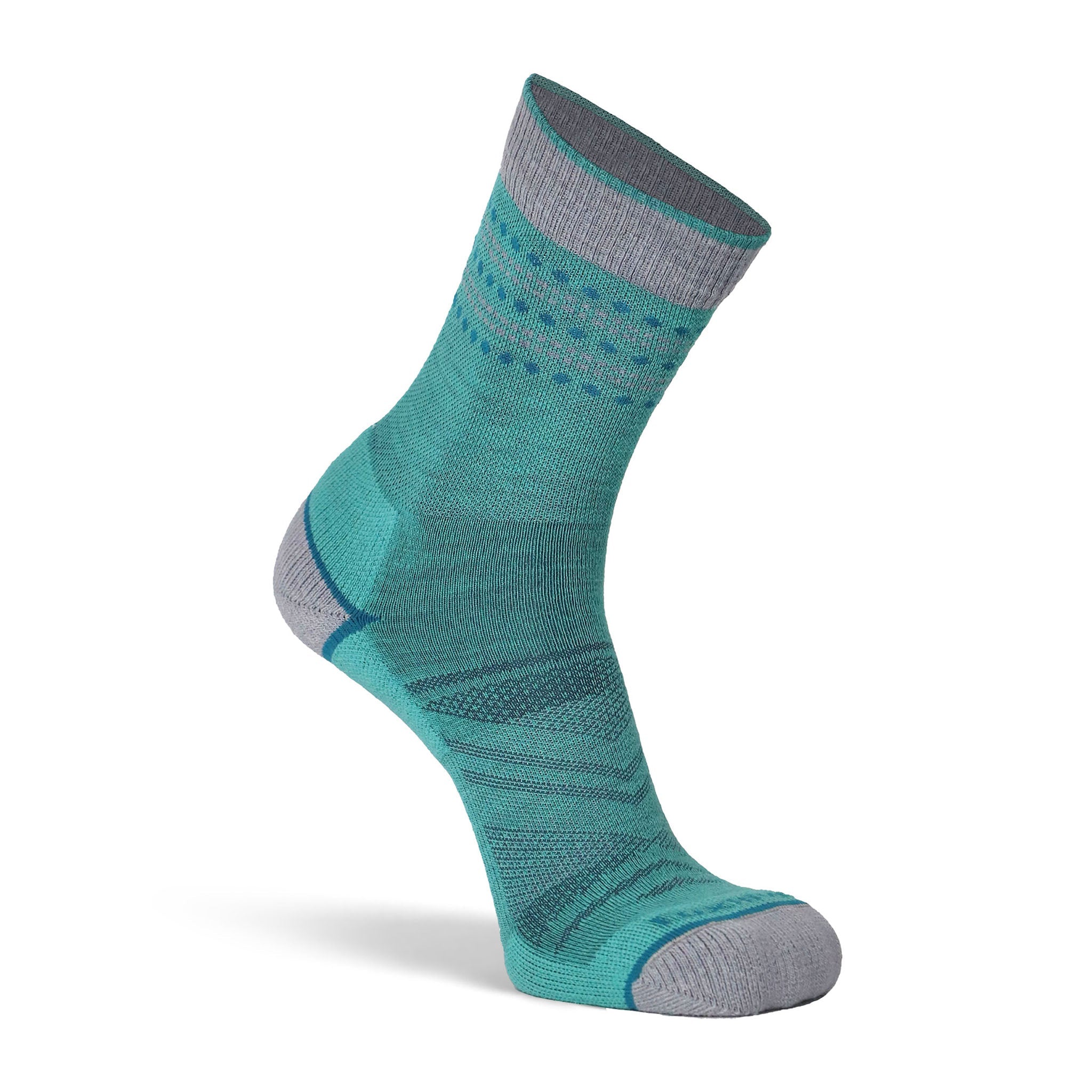Women's Long Trail Lightweight Crew Hiking Sock Teal Medium - Fox River