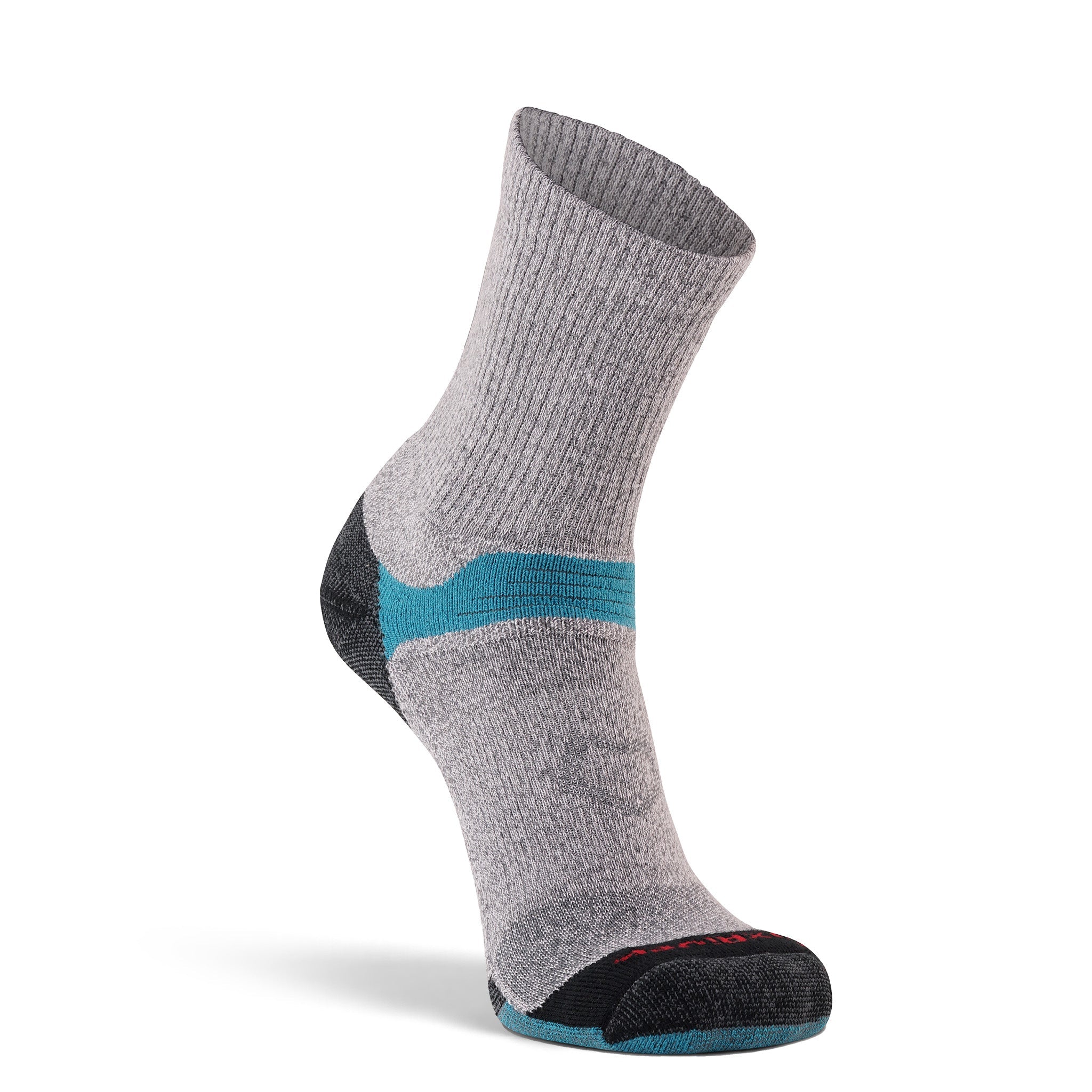 Women's MX1 Lightweight Crew Hiking Sock Grey Heather Medium - Fox River