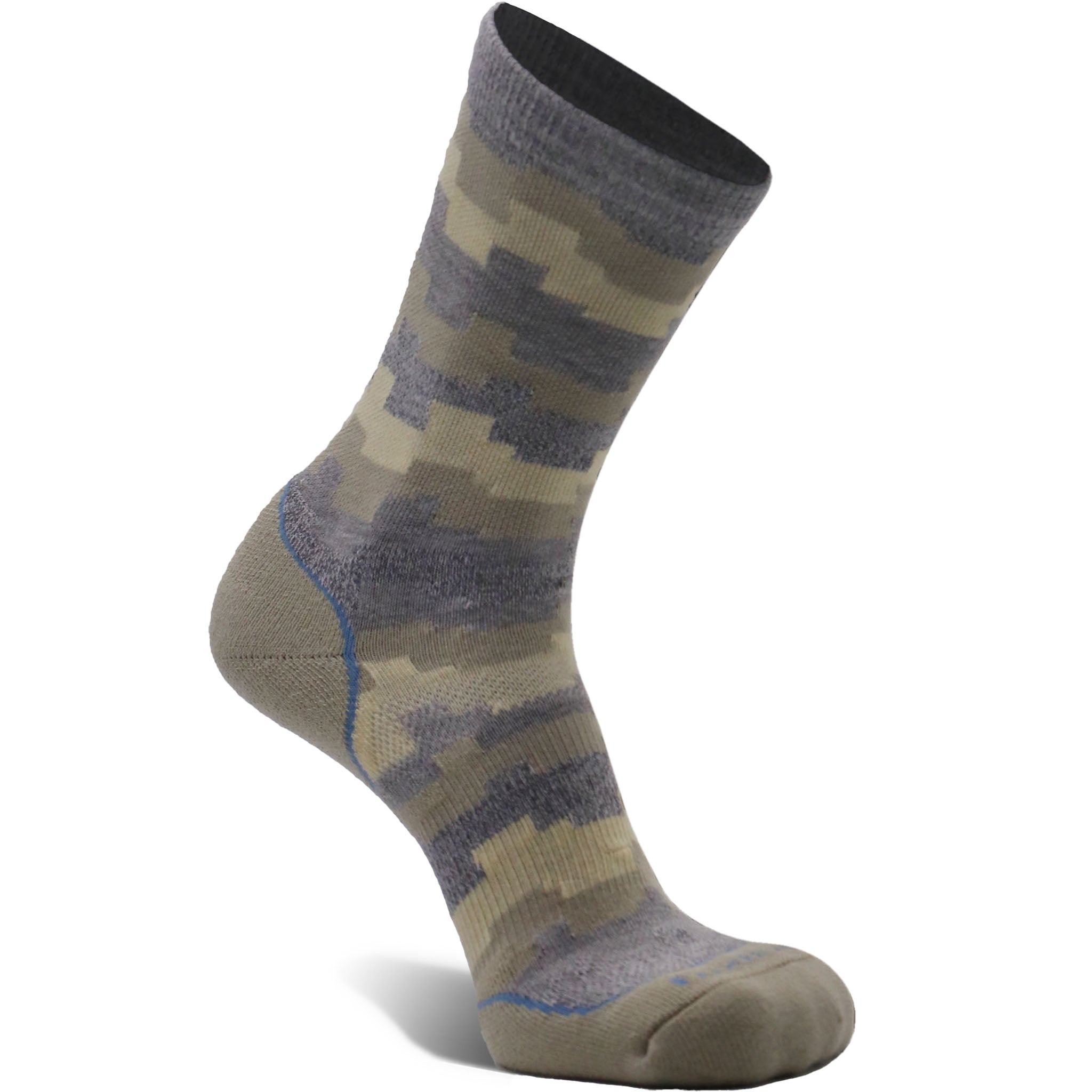 Women's Sedona Medium Weight Crew Hiking Sock Grey/Sand Small - Fox River