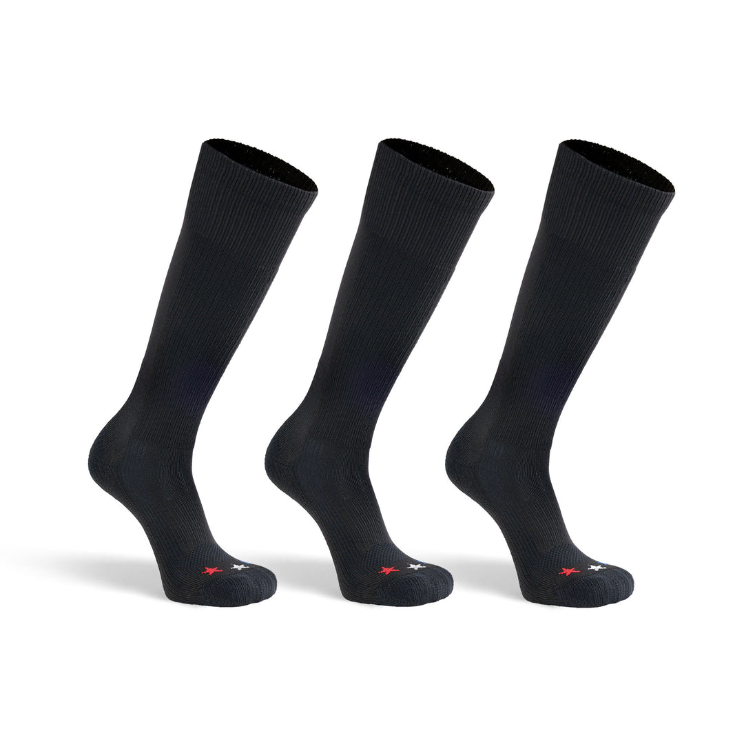 Tactical Boot Americana Lightweight Mid-Calf Military Sock Bundle - 3 Pairs