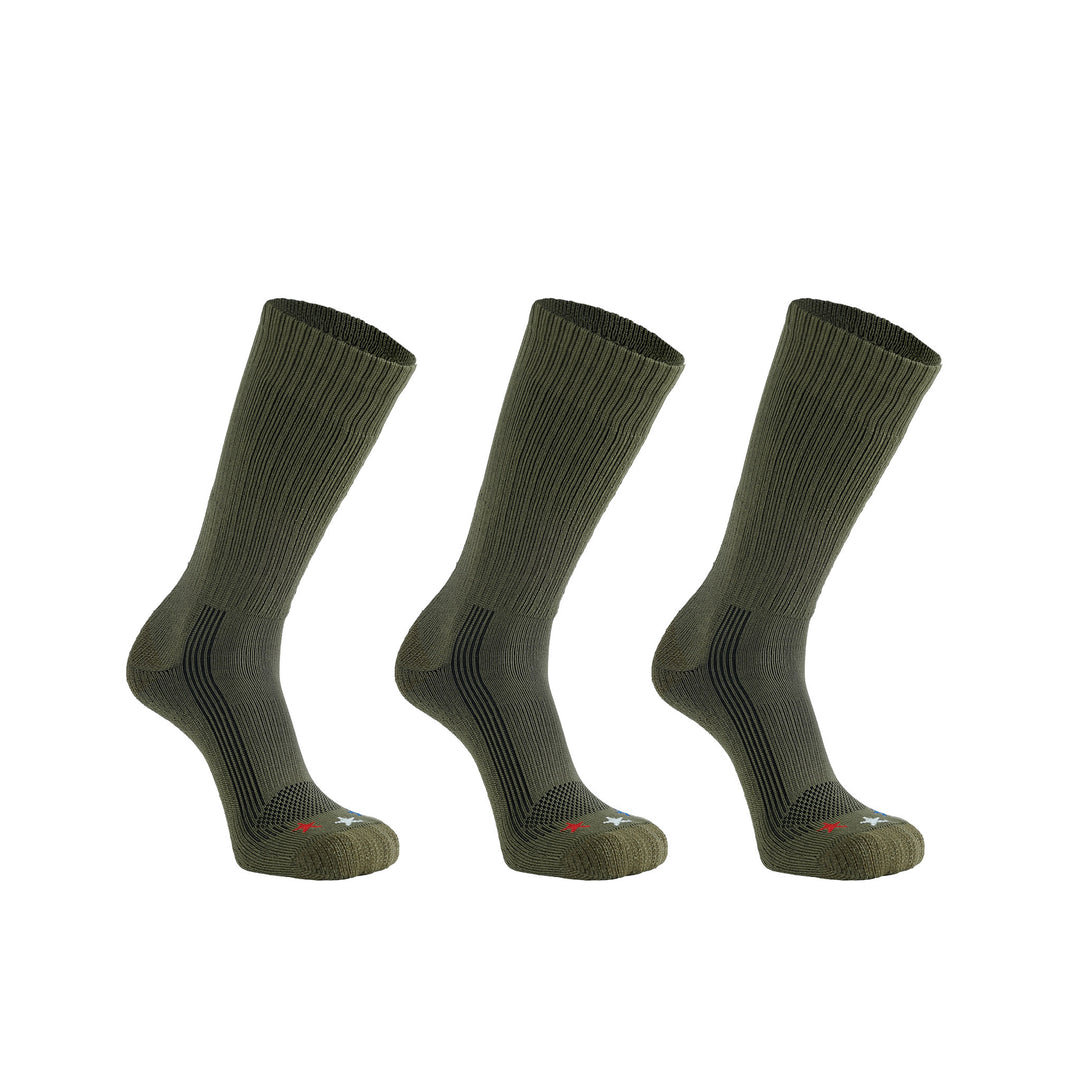 Tactical Americana Lightweight Crew Military Sock Bundle - 3 Pairs