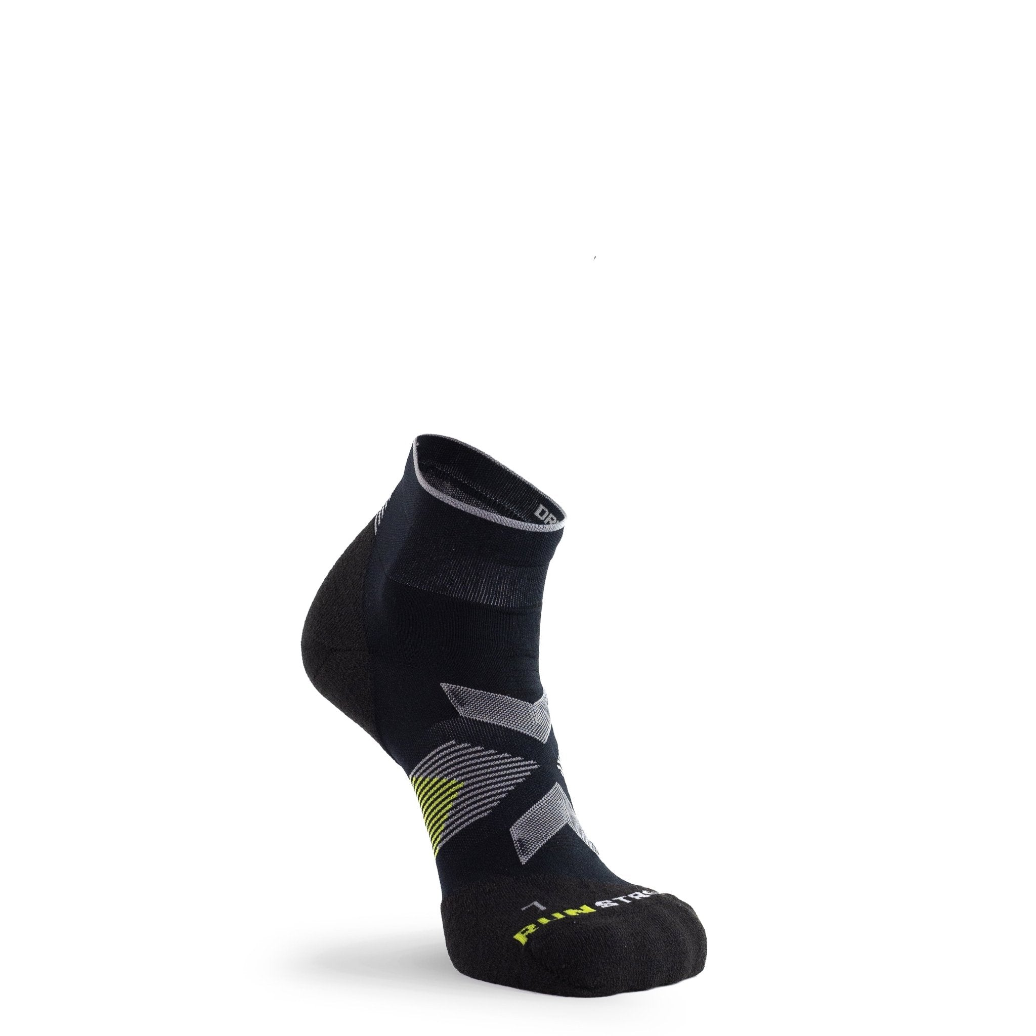 Arid Lightweight Quarter Crew Running Sock Black Small - Fox River