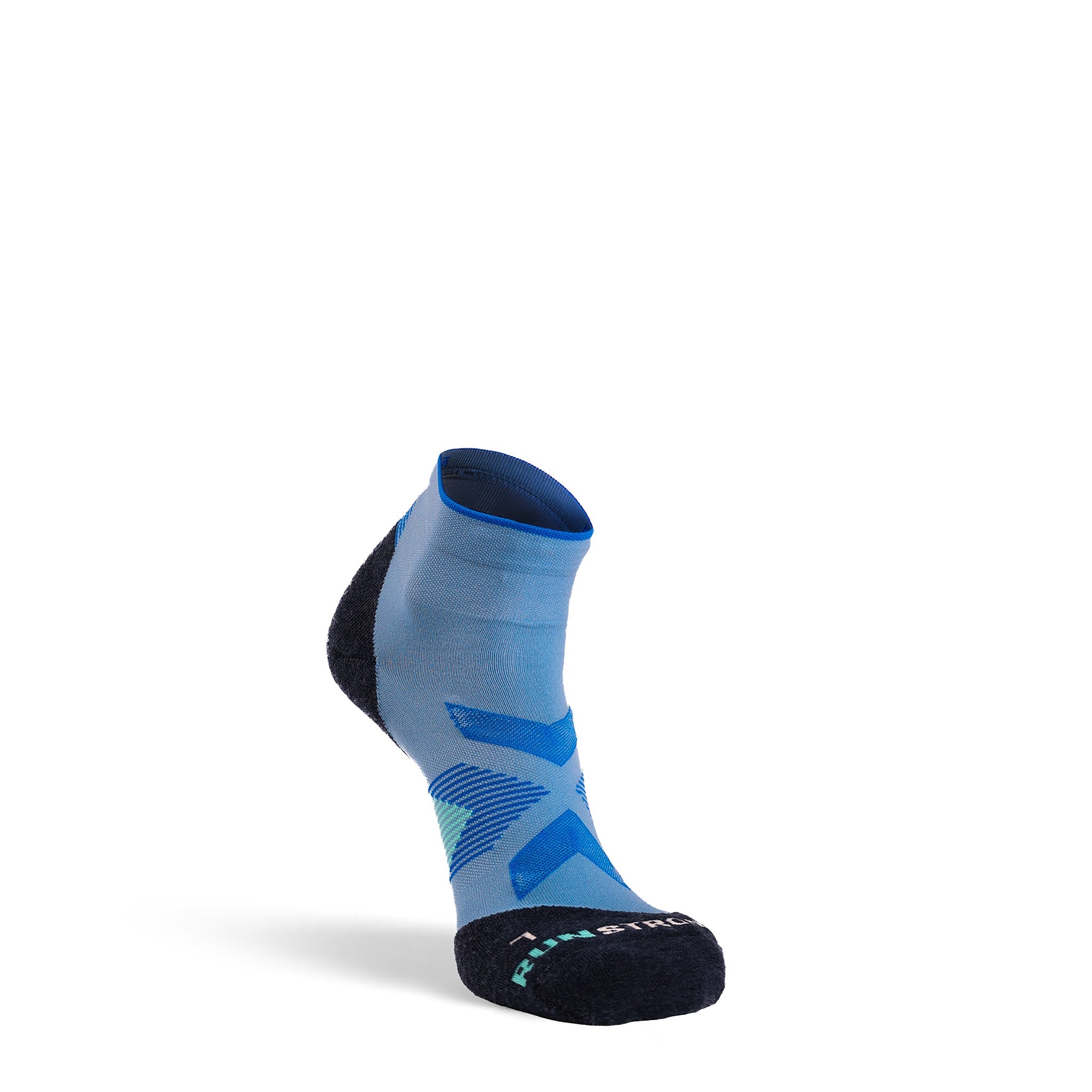 Arid Lightweight Quarter Crew Running Sock Blue Medium - Fox River