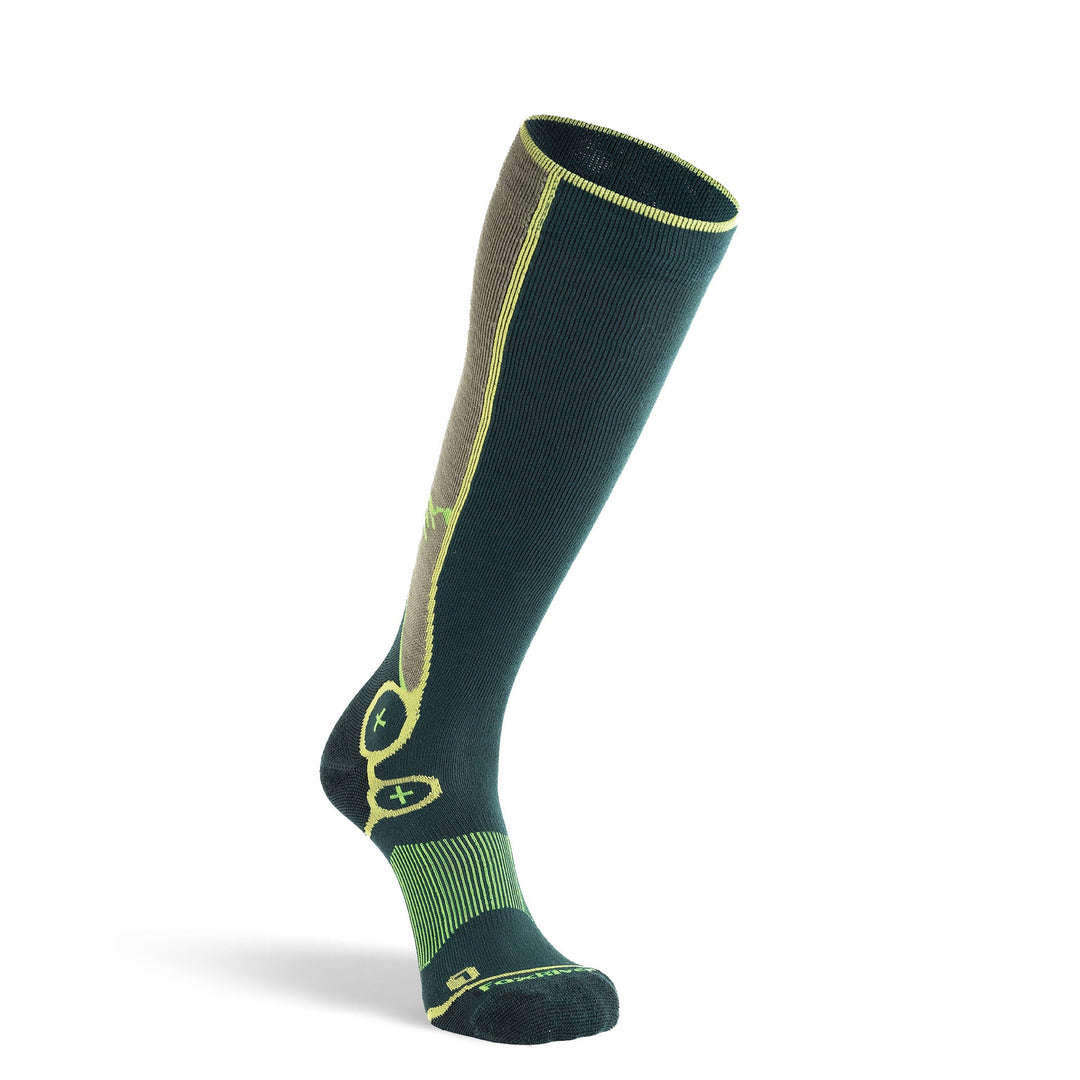 Breckenridge Ultra - Lightweight Over - the - Calf Ski and Snowboard Sock Green Medium - Fox River