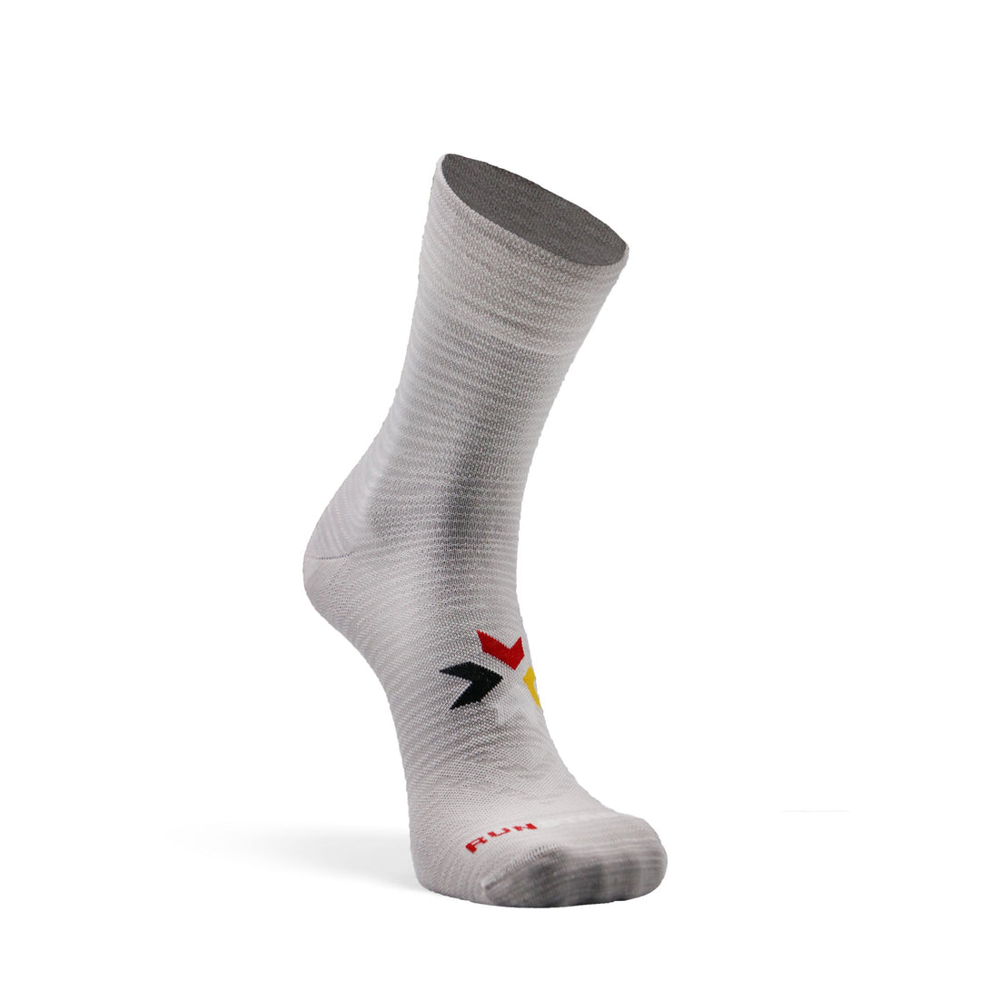 Canyon Ultra - Lightweight Crew Running Sock White/Grey Small - Fox River