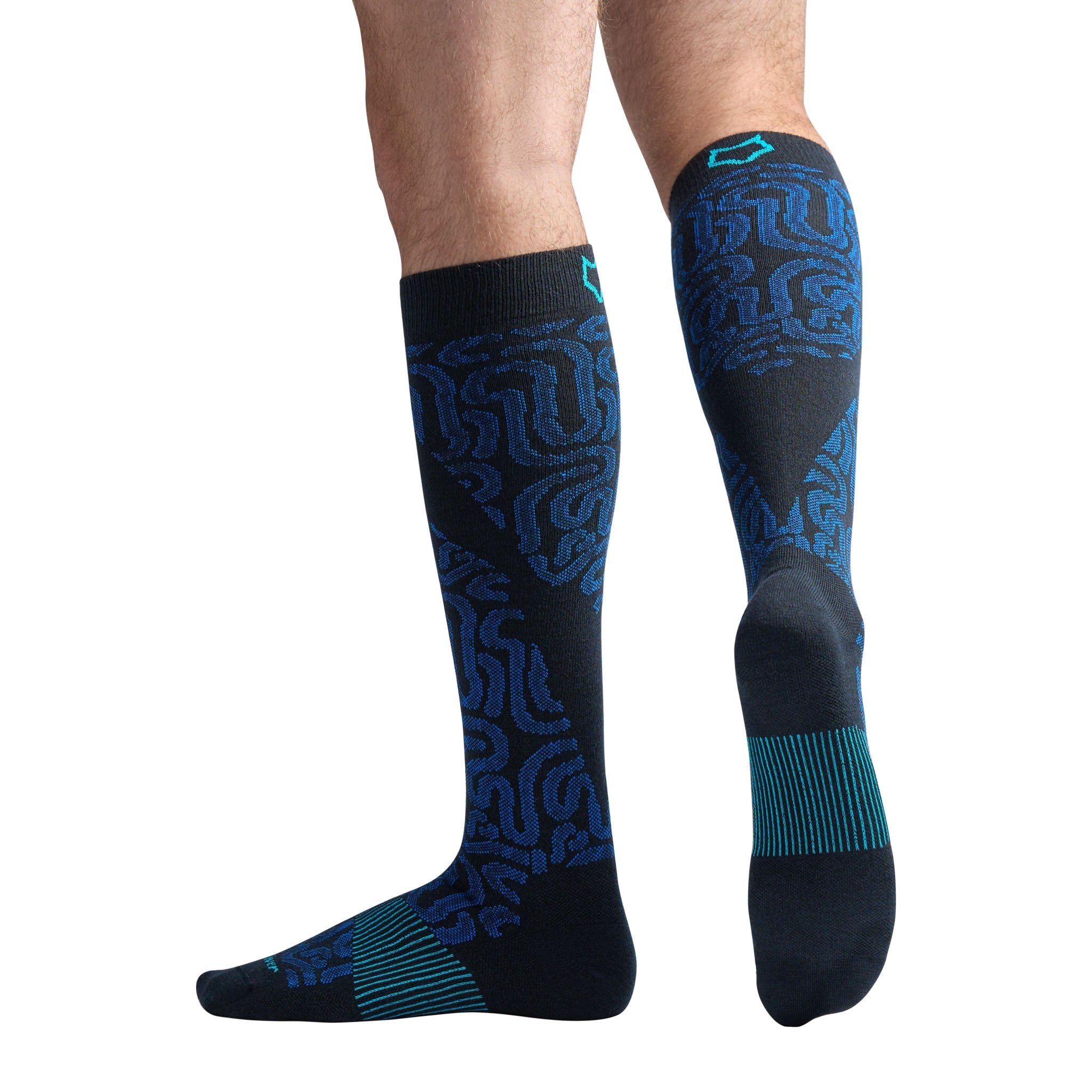 Freestyle Ultra - Lightweight Over - the - Calf Ski and Snowboard Sock Cobalt Medium - Fox River