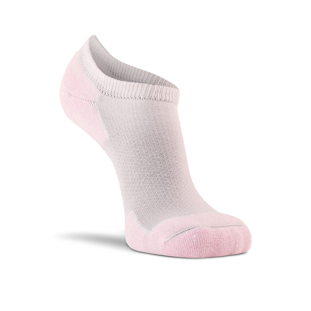 Her Diabetic Lightweight Ankle Sock - 2 Pack White/Pink Medium - Fox River