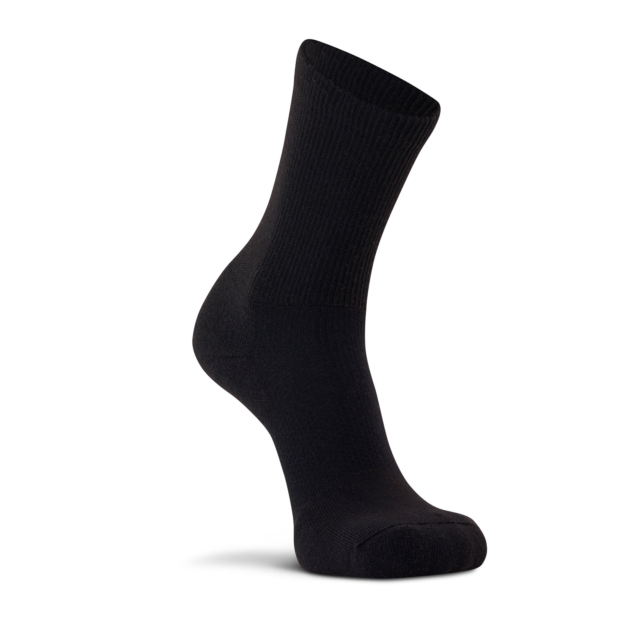 Her Diabetic Lightweight Crew Sock - 2 pack Black Medium - Fox River
