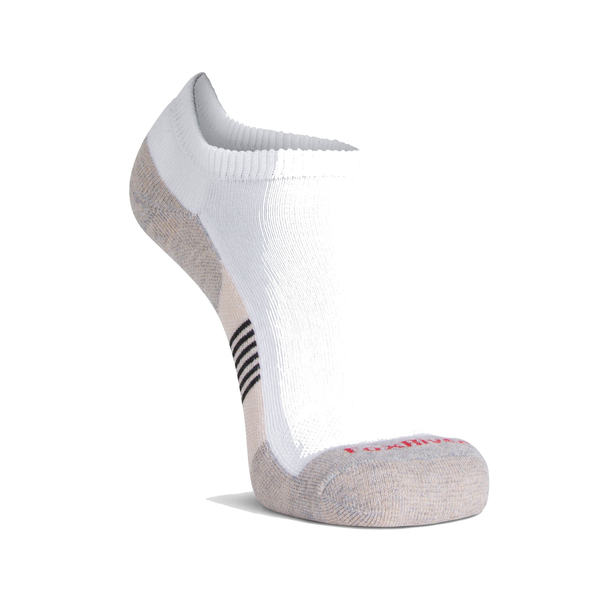 Her Diabetic Plus Lightweight Ankle Sock White/Grey Medium - Fox River