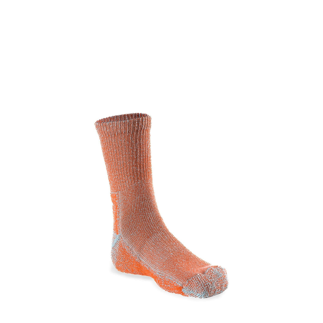 Kid's Base Hiker Lightweight Crew Hiking Sock Orange Kids' Small - Fox River