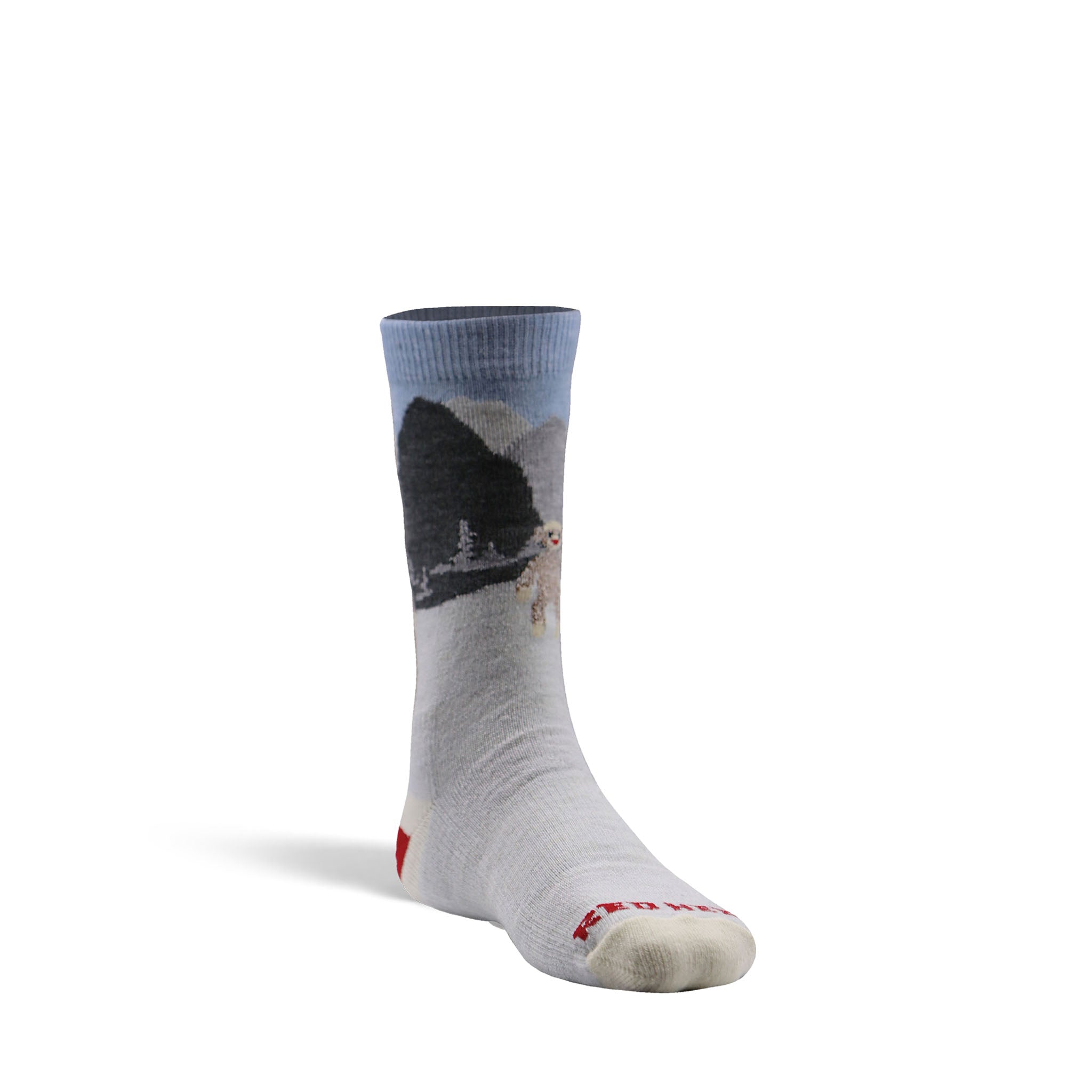 Kid's Monkey Business Lightweight Crew Hiking Sock Sterling Kids' Small - Fox River