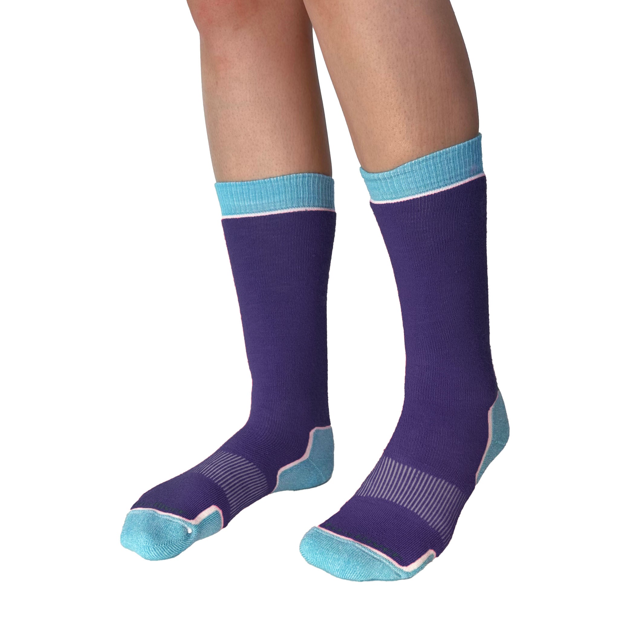 Kid's Steamboat Medium Weight Over - the - Calf Ski and Snowboard Sock Black Kids' X - Small - Fox River