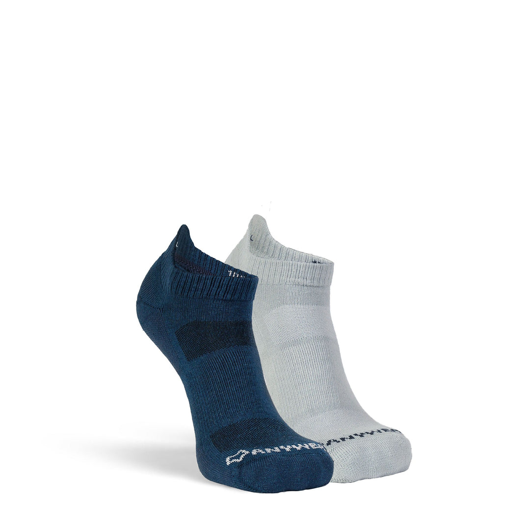 Men's Anywear Essential Lightweight Ankle Sock - 2 Pack Ink/Moss L/XL - Fox River