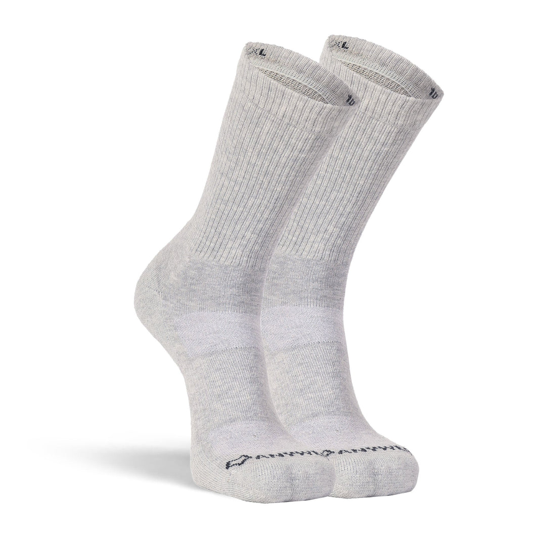 Men's Anywear Essential Lightweight Crew Sock - 2 Pack Silver/Silver S/M - Fox River