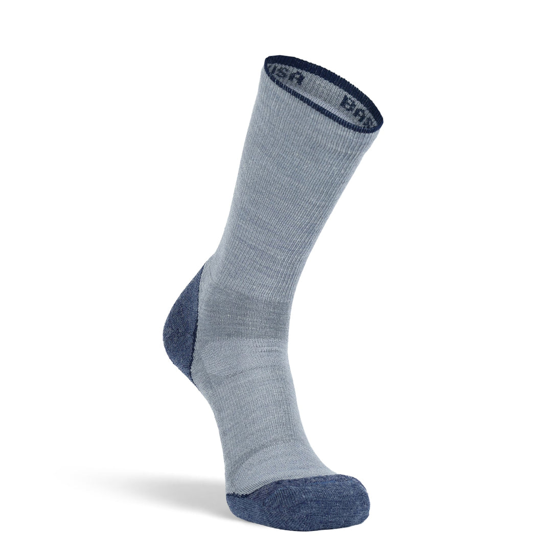 Men's Basecamp 2.0 Lightweight Crew Hiking Sock Light Grey Medium - Fox River