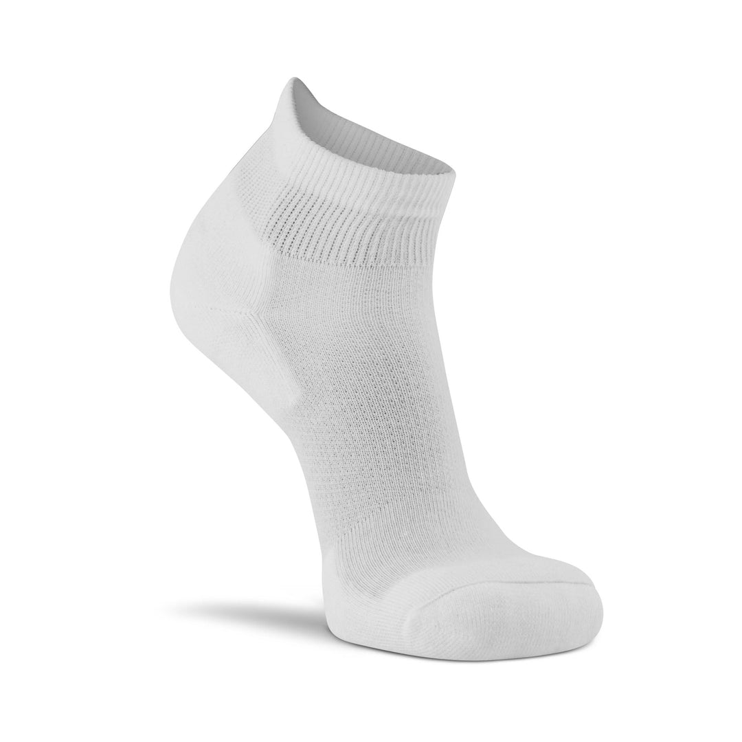 Men's Diabetic Lightweight Quarter Crew Sock - 2 Pack White Large - Fox River