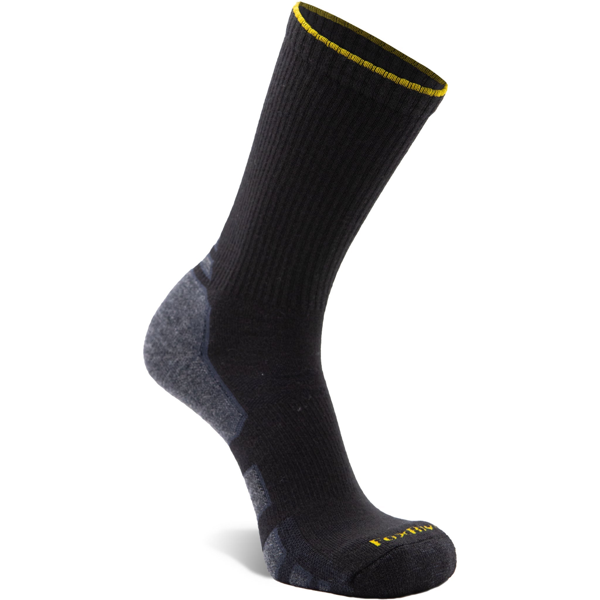 Peakheat Medium Weight Crew Work Sock Black Medium - Fox River