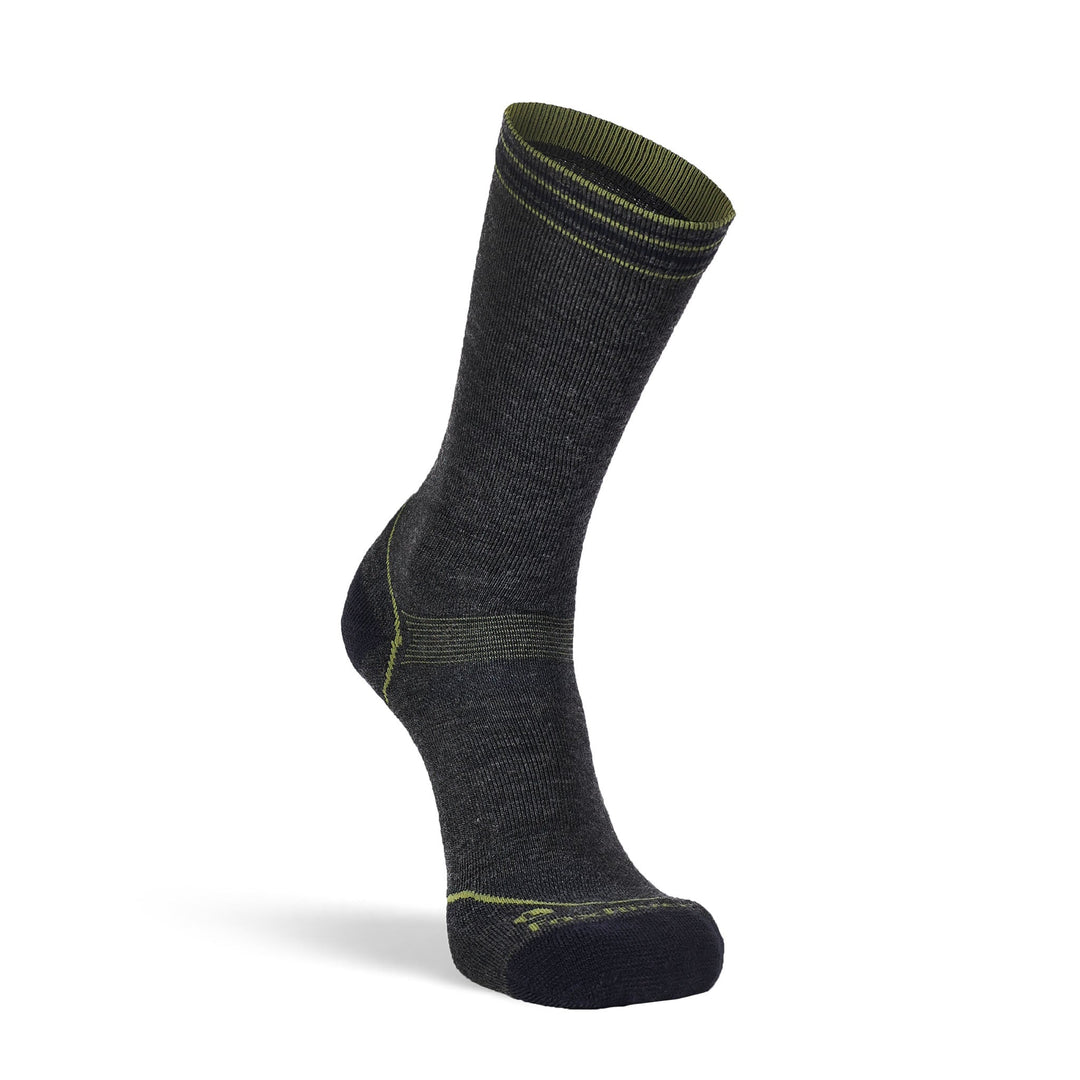 Stripe Medium Weight Crew Hiking Sock Charcoal Medium - Fox River