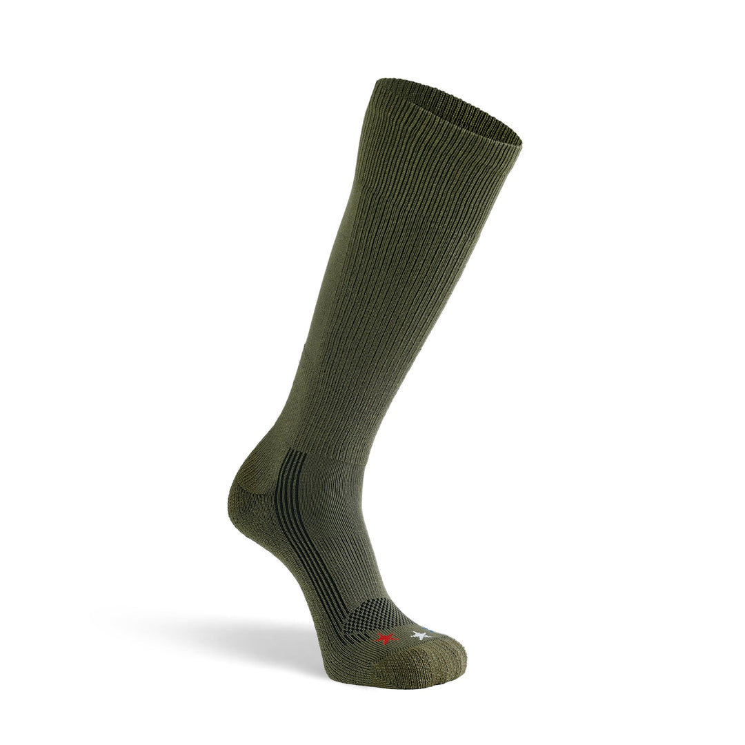 Tactical Boot Americana Lightweight Mid - Calf Military Sock Army Green Small - Fox River