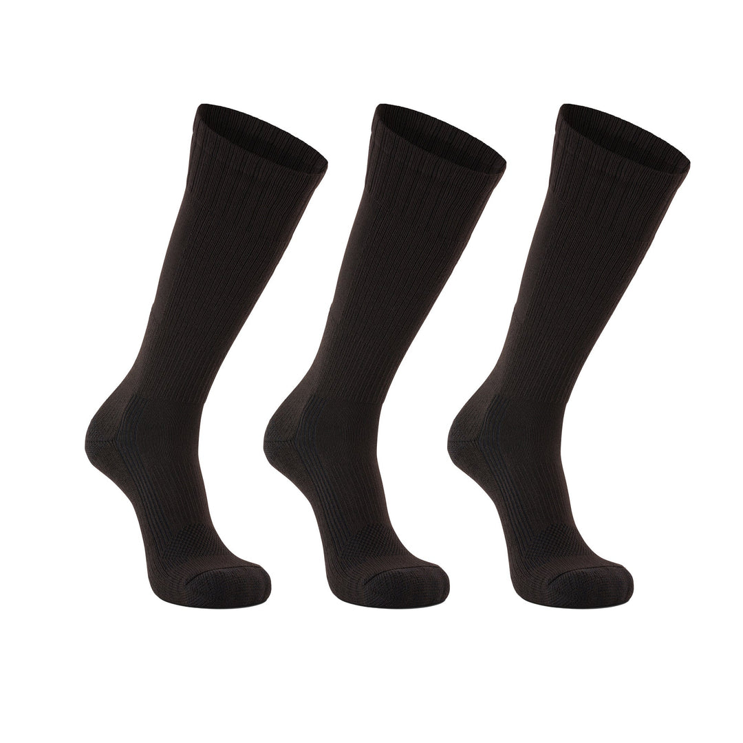Tactical Boot Lightweight Mid - Calf Military Sock Bundle - 3 Pairs Black Medium - Fox River